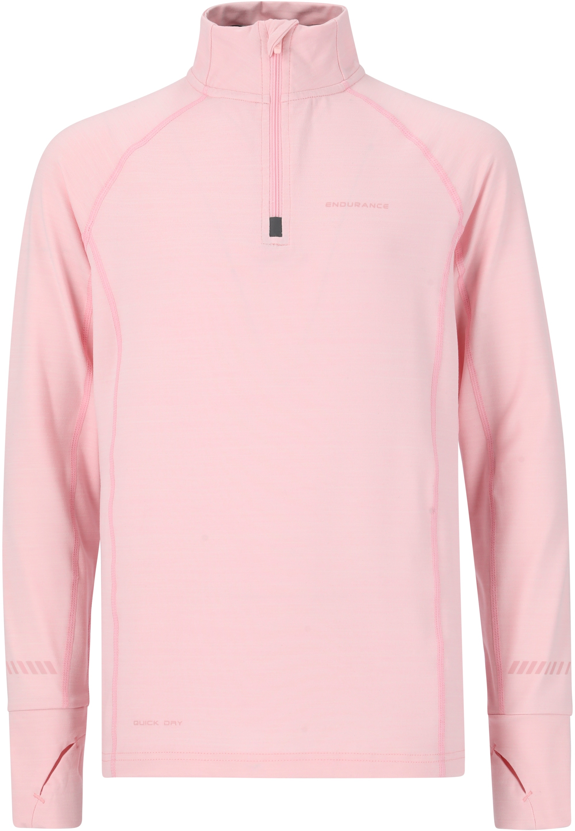 ENDURANCE Jungen Funktionsshirt "LYLE JR.", pink, Gr. 164, meliert, 88% Polyester, 12% Elasthan, Shirts, mit innovativer Quick Dry-Technologie