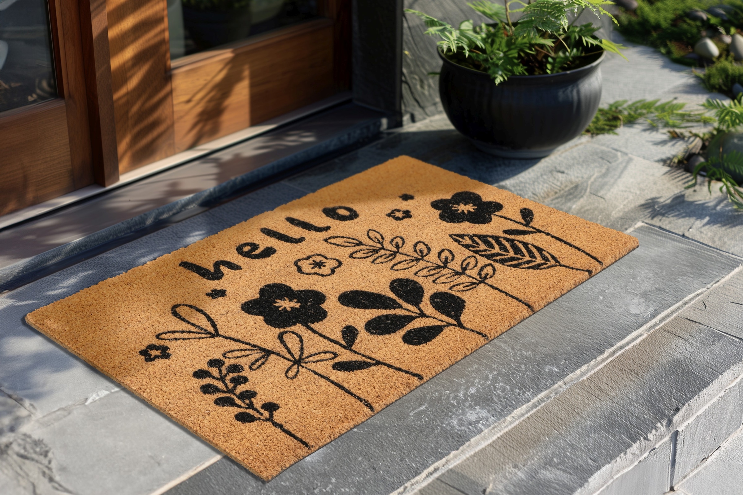 Fußmatte KAYOOM, B:45cm H:17,5mm L:75cmhellbraun, Kokos, Flur, Teppiche, "Natural Guard 725", Türmatte, Eingang, Kokos