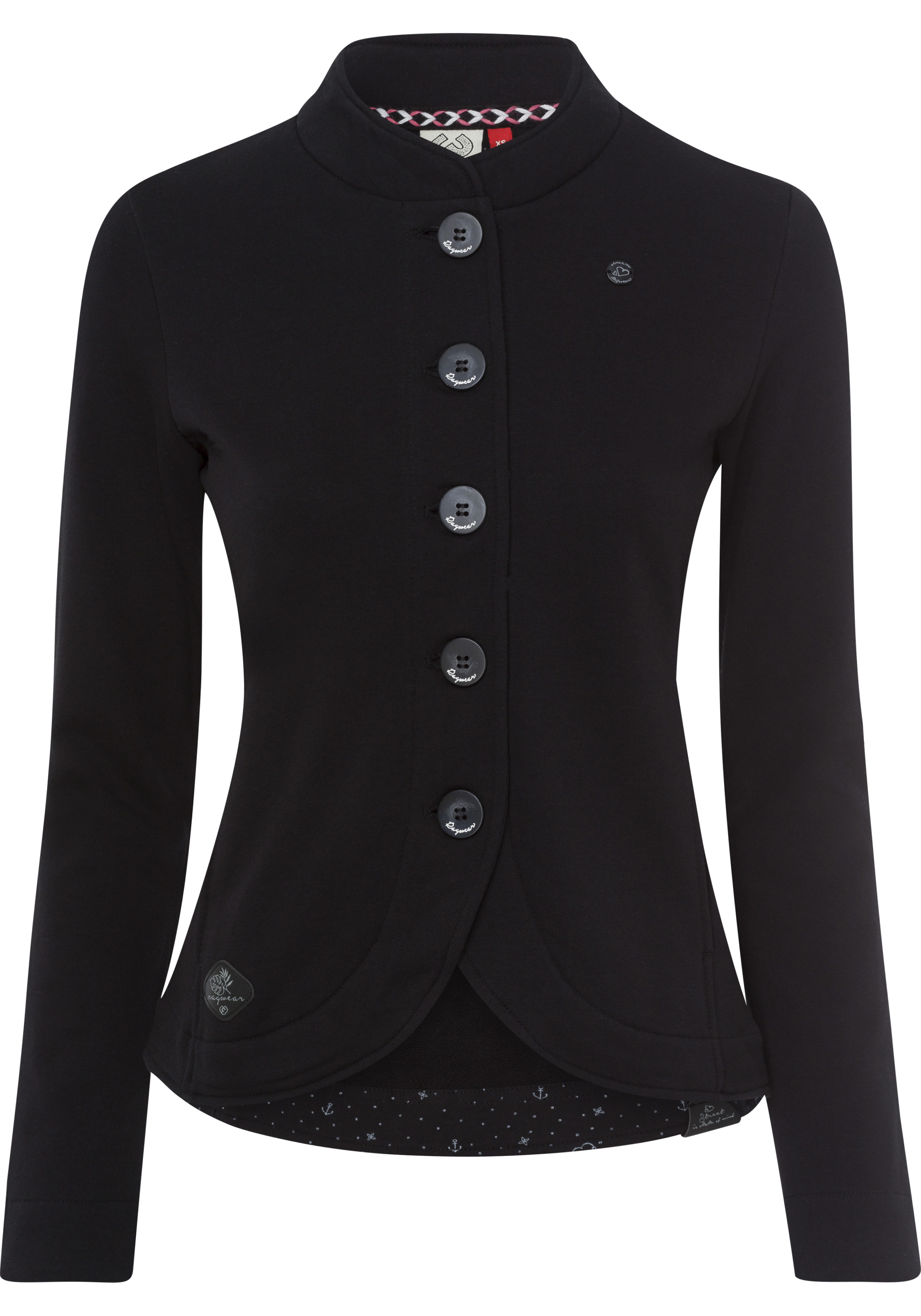 Ragwear Sweatjacke "AVALINA O" aus bequem weicher Sweat-Qualität