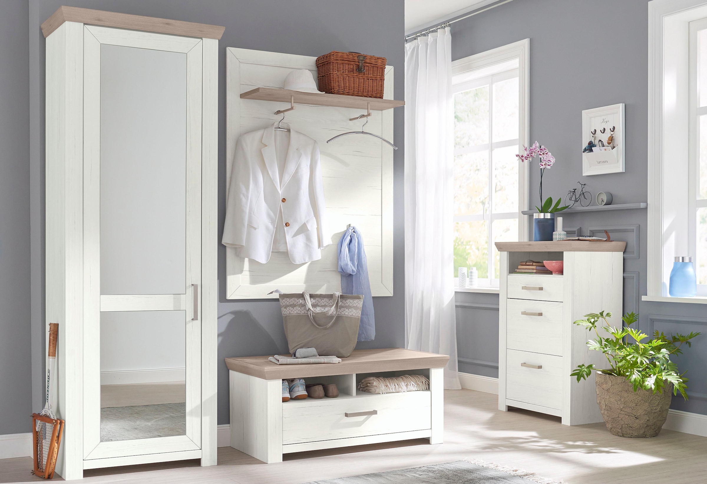 set one by Musterring Garderoben-Set "york" Set, 4 Stk. tlg. günstig online kaufen