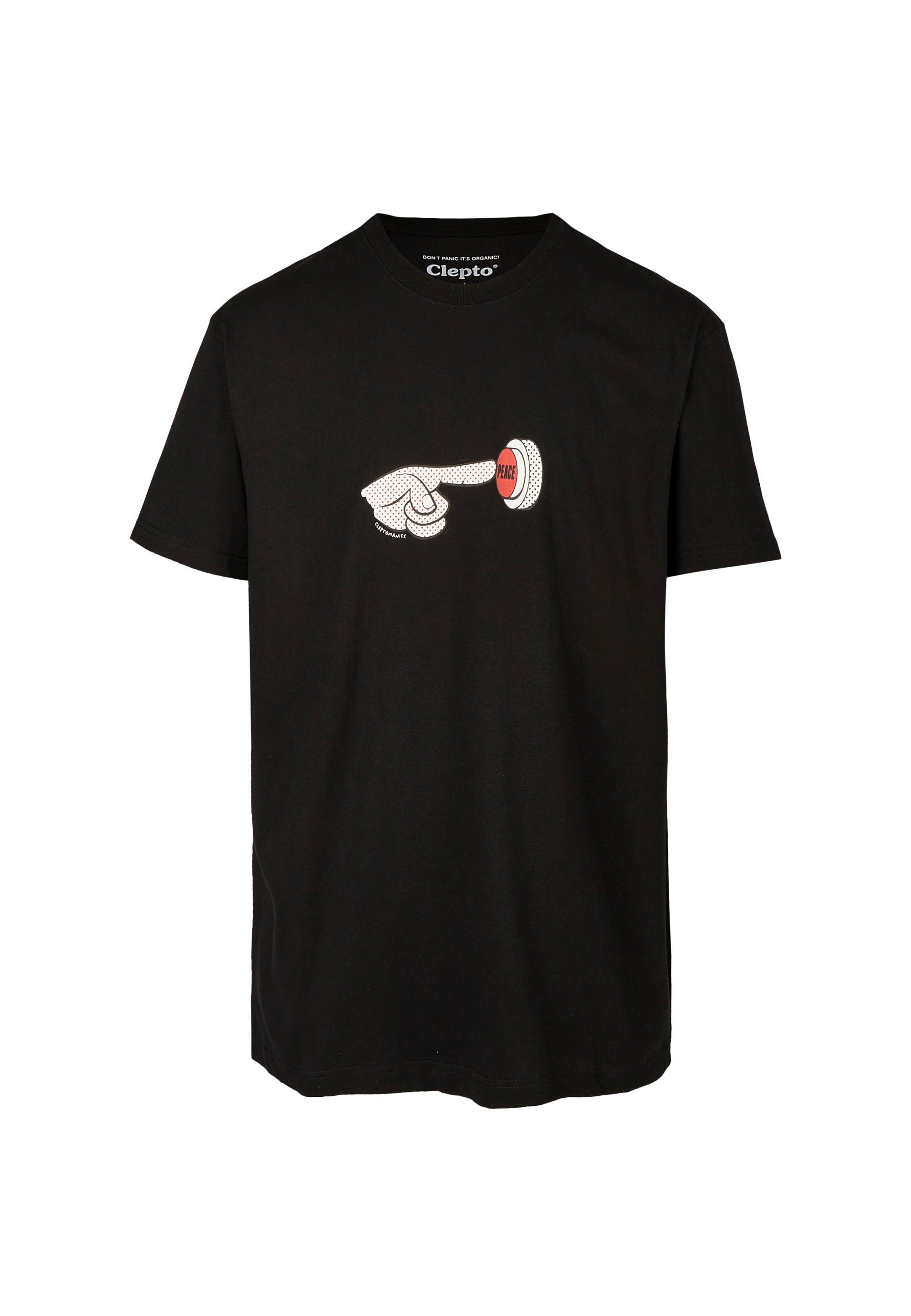 Cleptomanicx T-Shirt »Push the button«, mit trendigem Frontprint