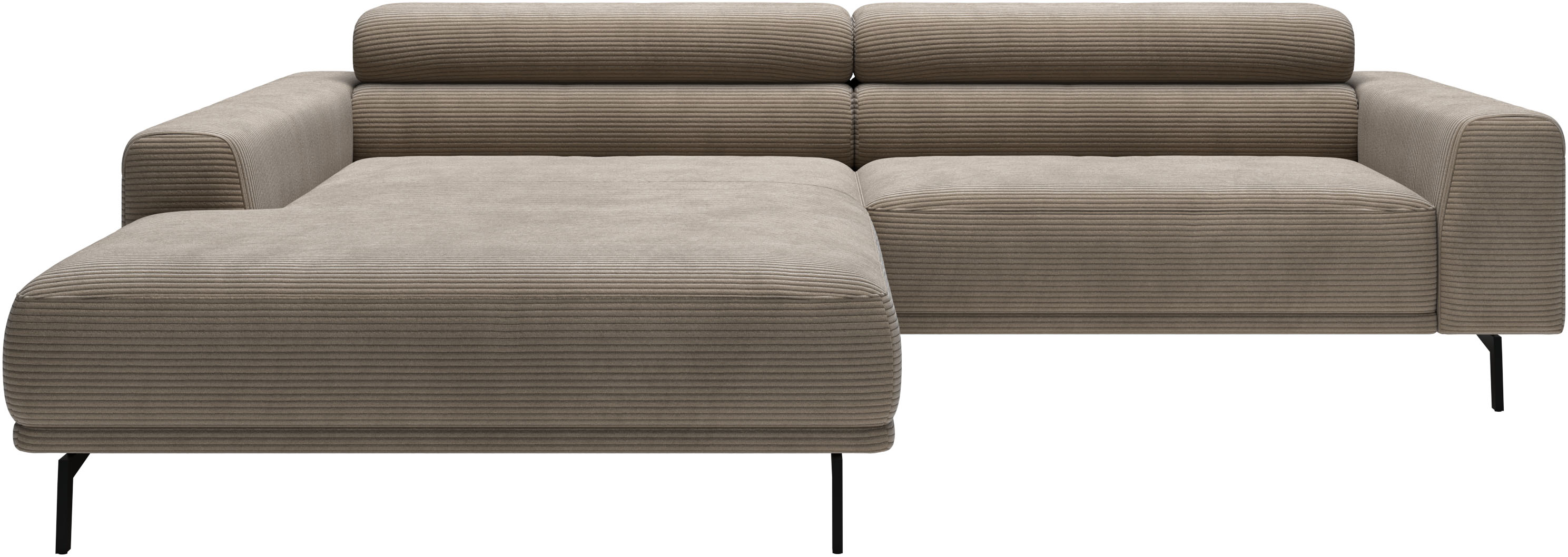 SCHÖNER WOHNEN-Kollektion "Tossa, Modernes Design trifft smarte Funktione, Breite 258 cm" Motorischer Sitzvorzug, Kopfteil-Funktion & Saugroboter-Höhe