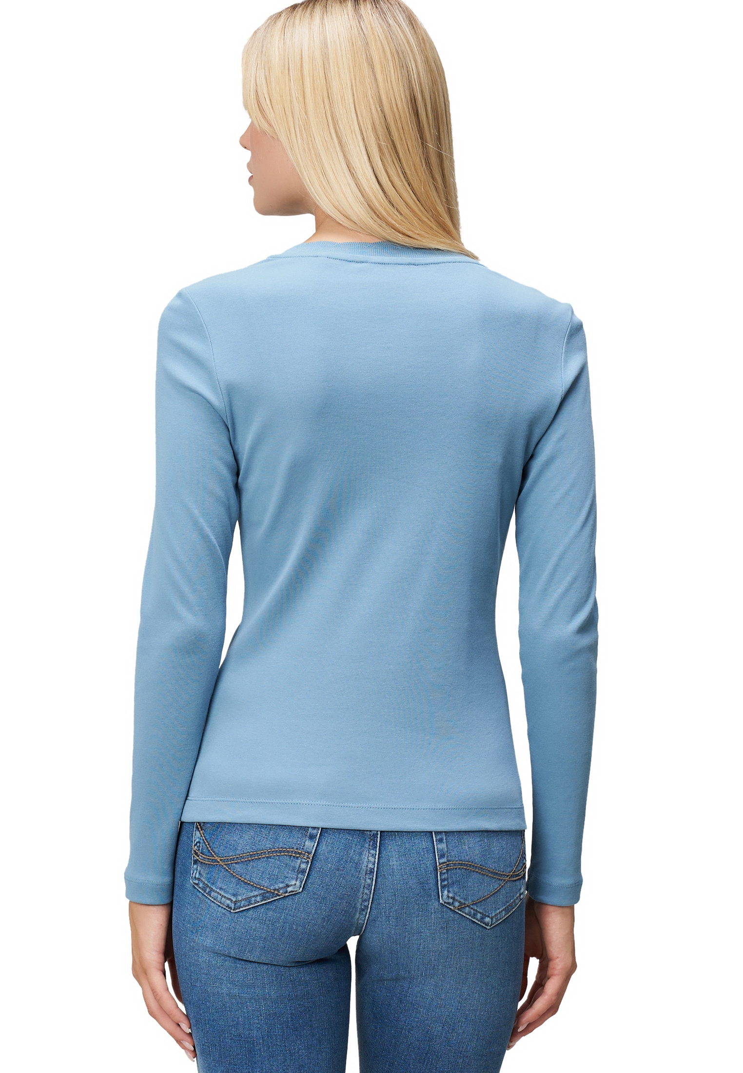 Zero Kurzarmshirt »zero Damen Jersey-Shirt mit Wellenkante«, (1 tlg.), weiteres Detail