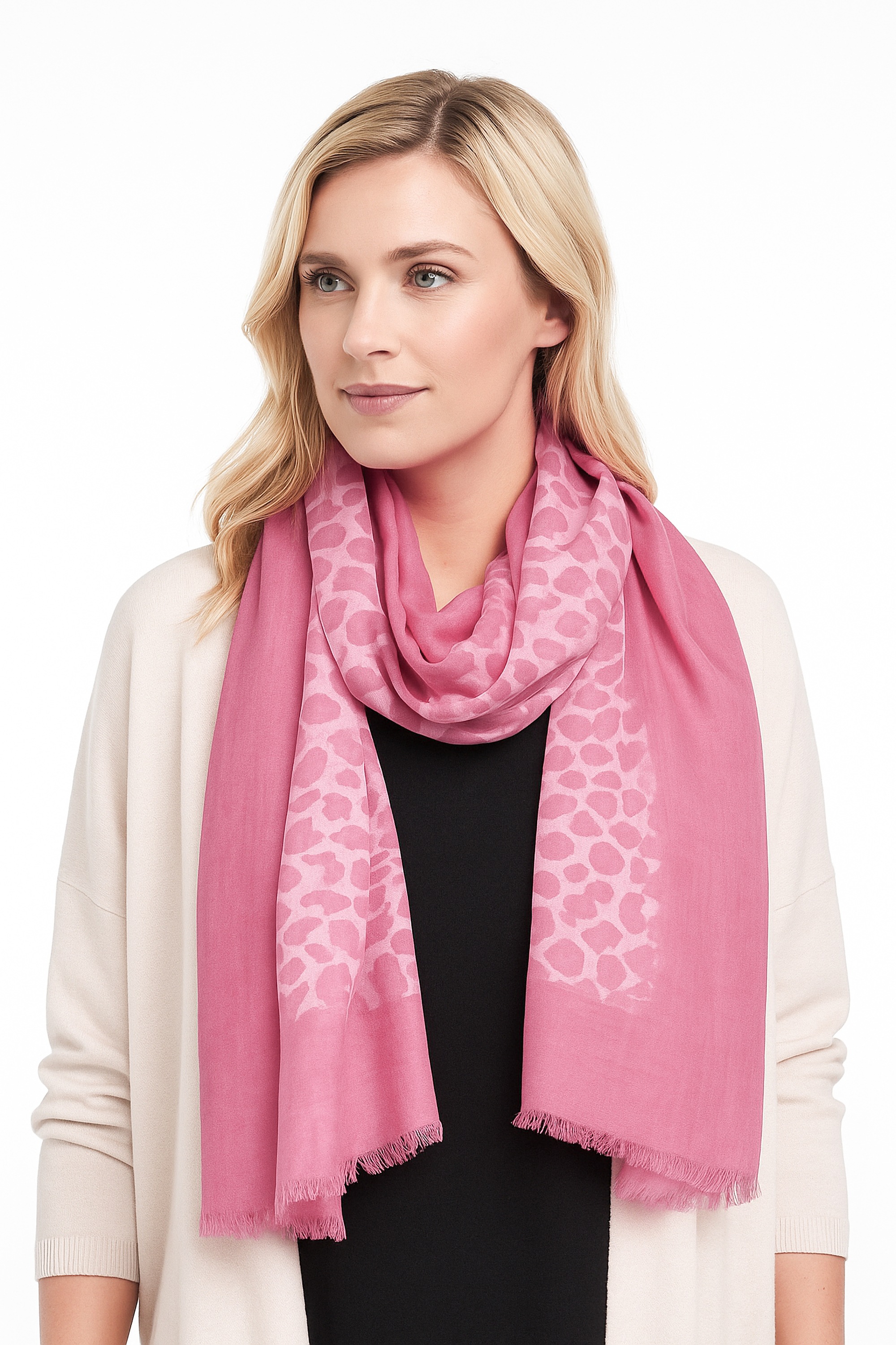 COLLEZIONE ALESSANDRO Modeschal »Leos Traum« 1 Stk. aus weichen Naturmaterial mit Leo-Print