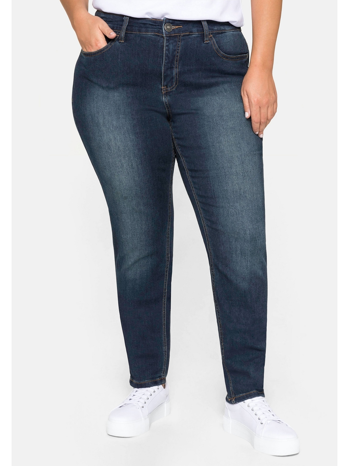 Sheego Stretch-Jeans »Große Größen«, Super elastisches Power-Stretch-Material