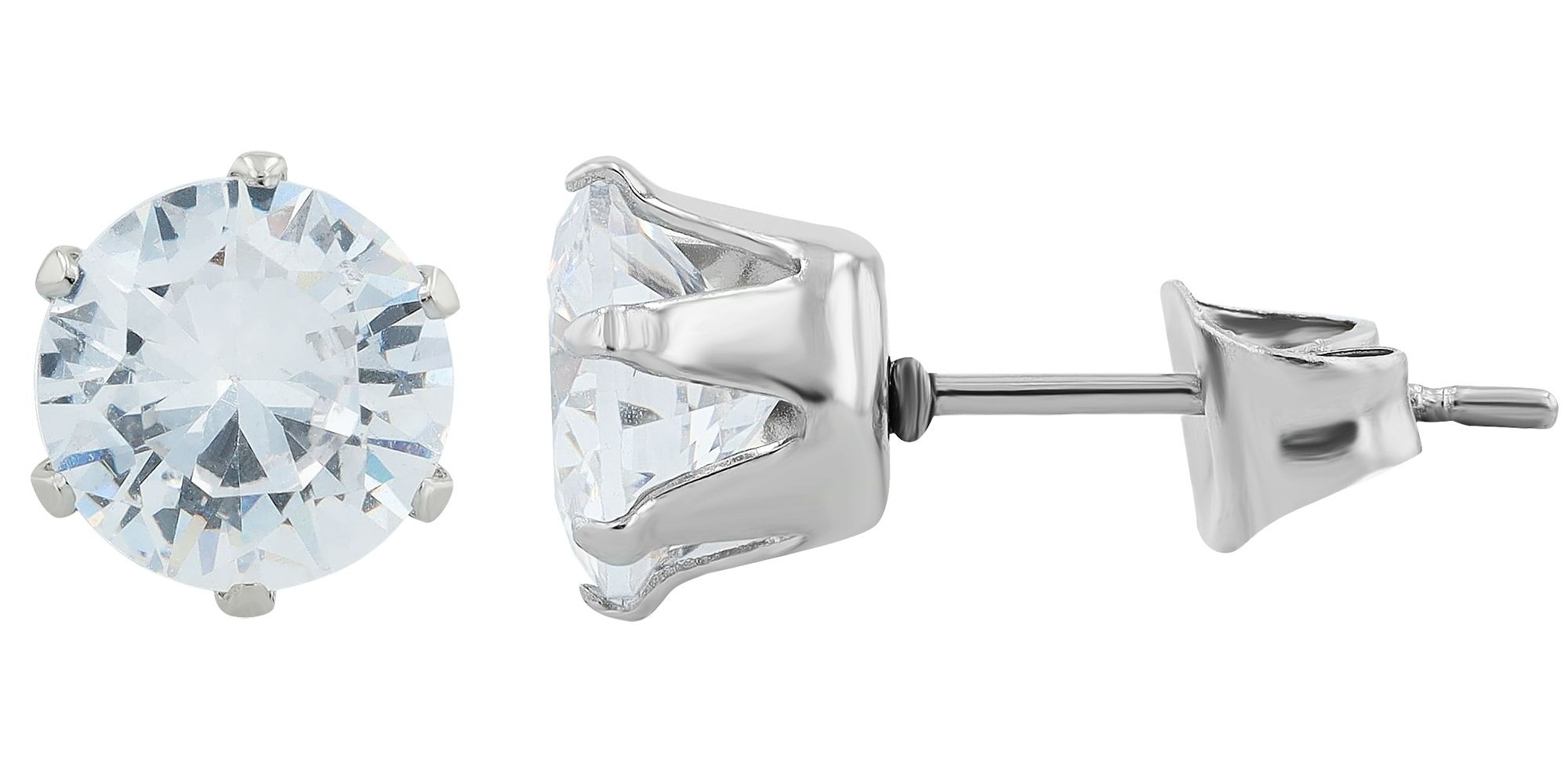 Adelia´s Paar Ohrhänger »Damen Ohrringe – Ohrstecker aus Edelstahl mit Zirkonia« Ein kleines Geschenk mit großer Wirkung