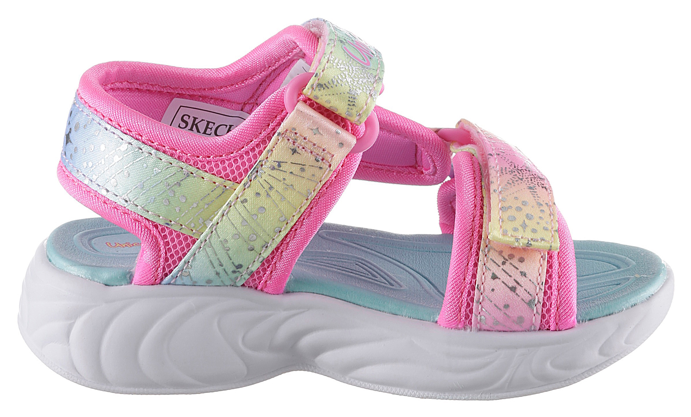 SANDAL | bei Sandale MAJESTIC DREAMS »UNICORN kaufen BLISS«, jedem online BAUR Schritt Skechers Kids leuchtet