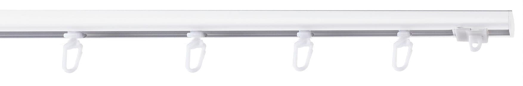GARESA Gardinenschiene »100«, 1 läufig-läufig, Wunschmaßlänge, schlichte Aluminium-Innenlaufgarnitur, verlängerbar, Deckenmontage