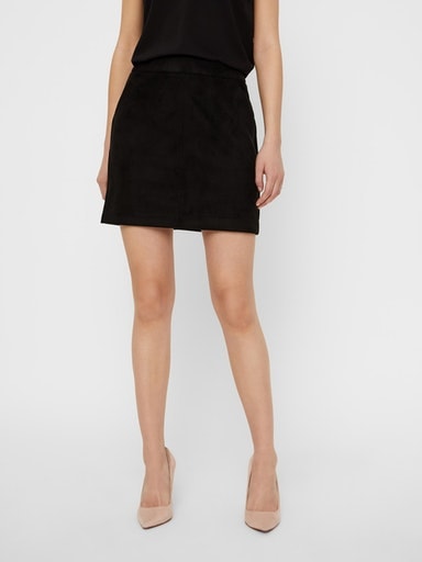 Vero Moda Lederimitatrock "VMDONNADINA FAUXSUEDE SHORT SKIRT" Materialmix
