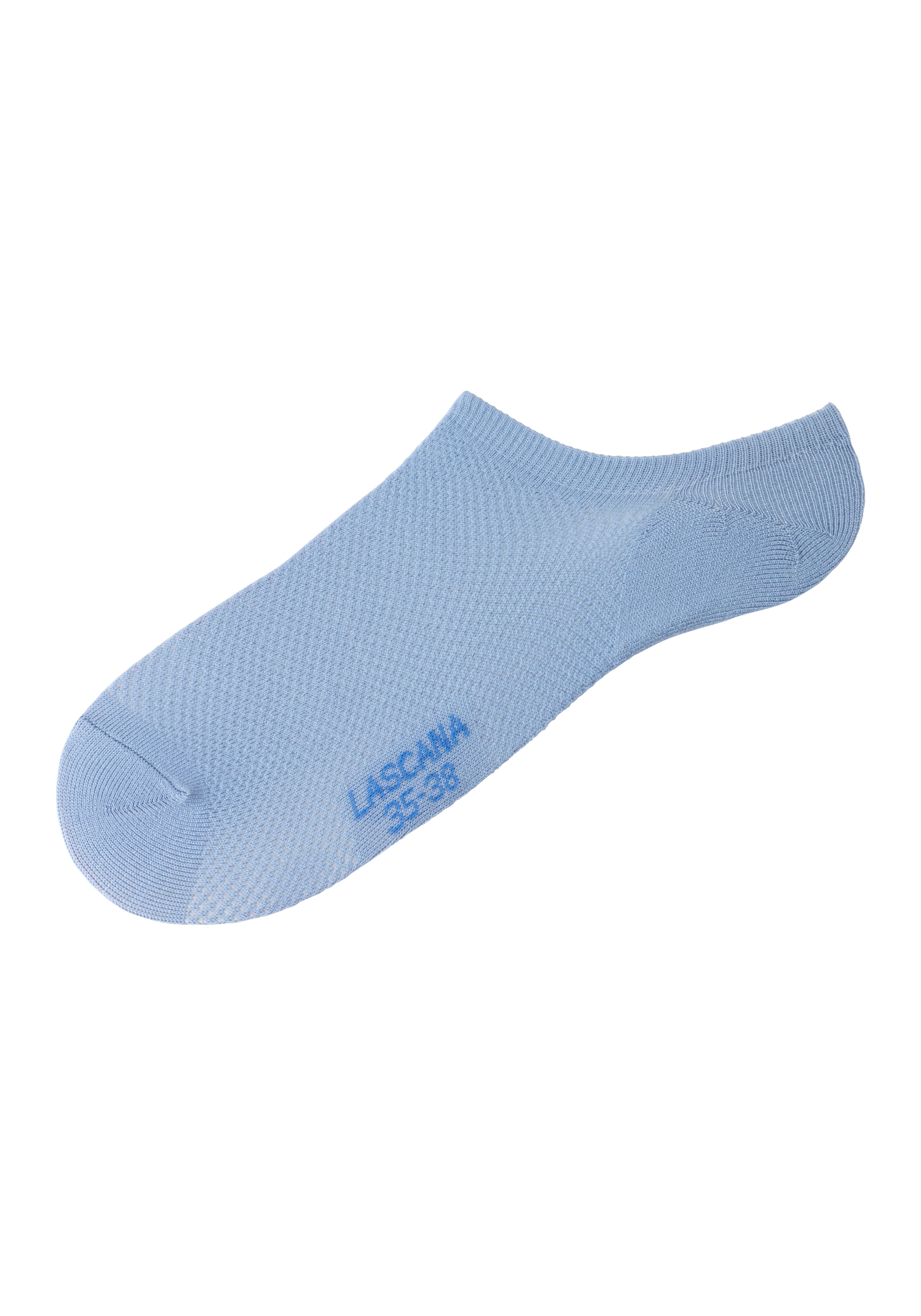 LASCANA ACTIVE Sneakersocken, (Packung, 7 Paar), mit Pikeestruktur