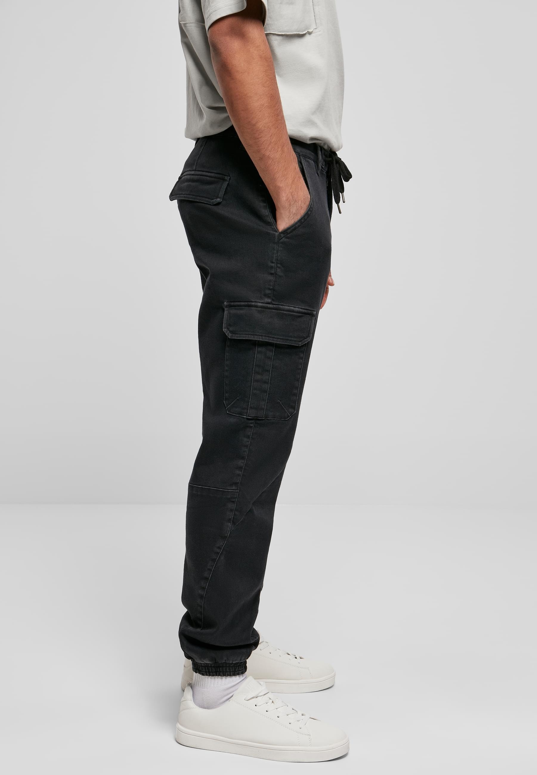 URBAN CLASSICS Cargohose »Urban Classics Herren Knitted Cargo Jogging Pants«, (1 tlg.)