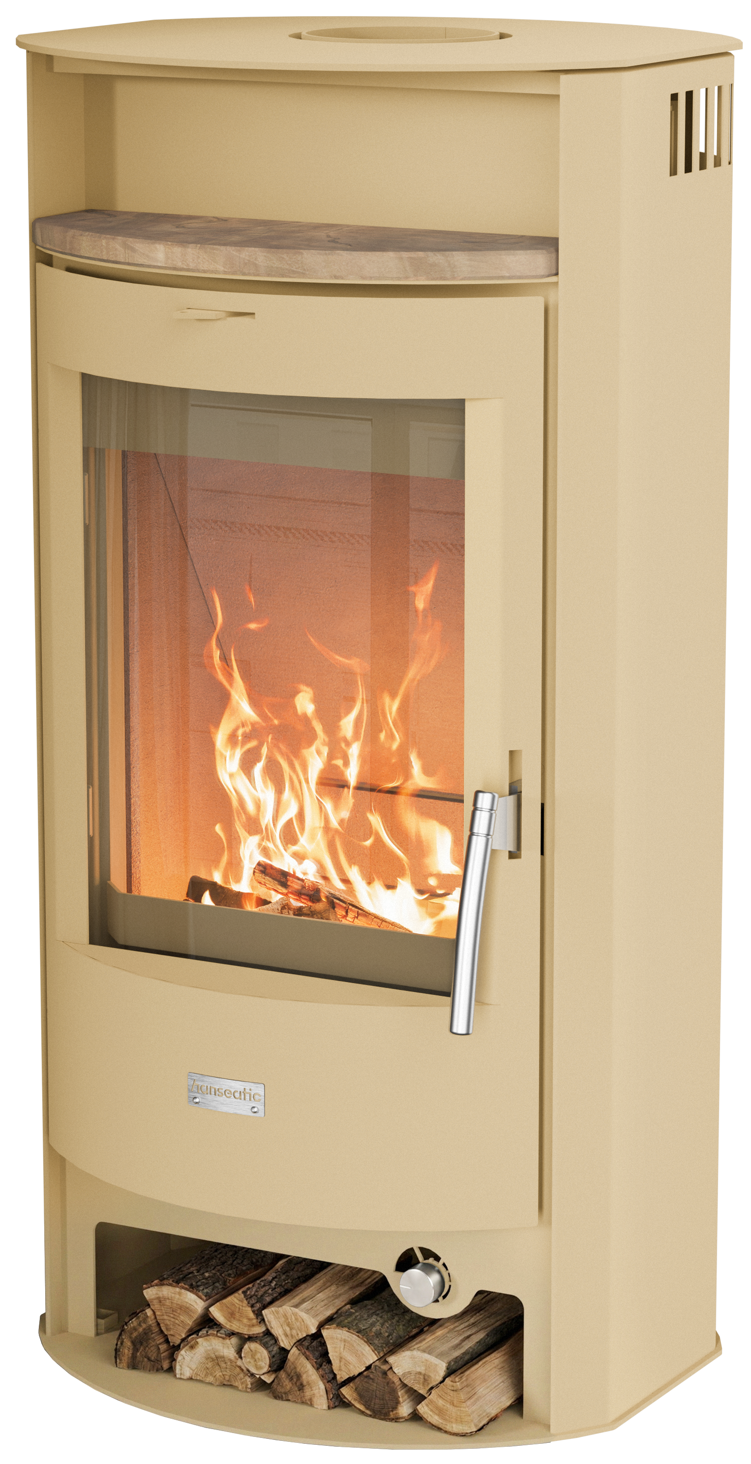 Hanseatic Kaminofen "PARMA Stahl beige"