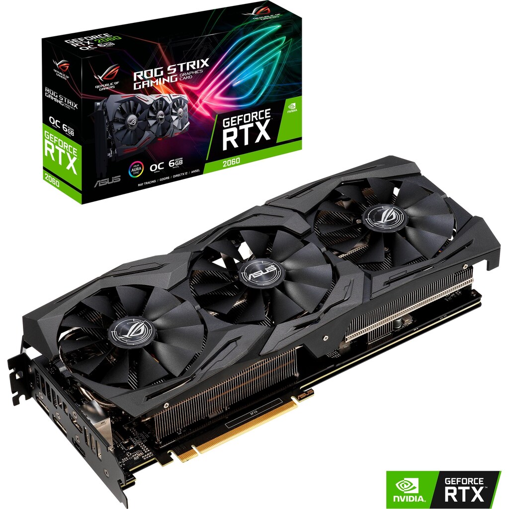 Asus Grafikkarte »ROG STRIX RTX 2060 O6G Gaming«, 6 GB, GDDR6