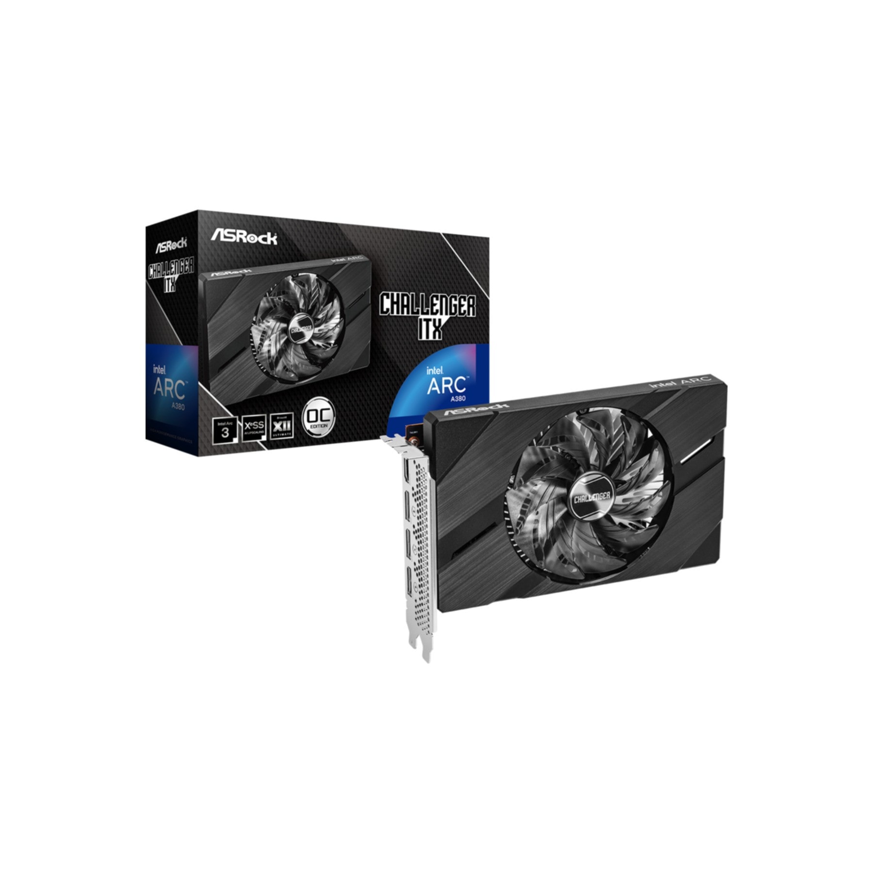 Asrock Grafikkarte »Intel Arc A380 Challenger ITX 6GB OC«