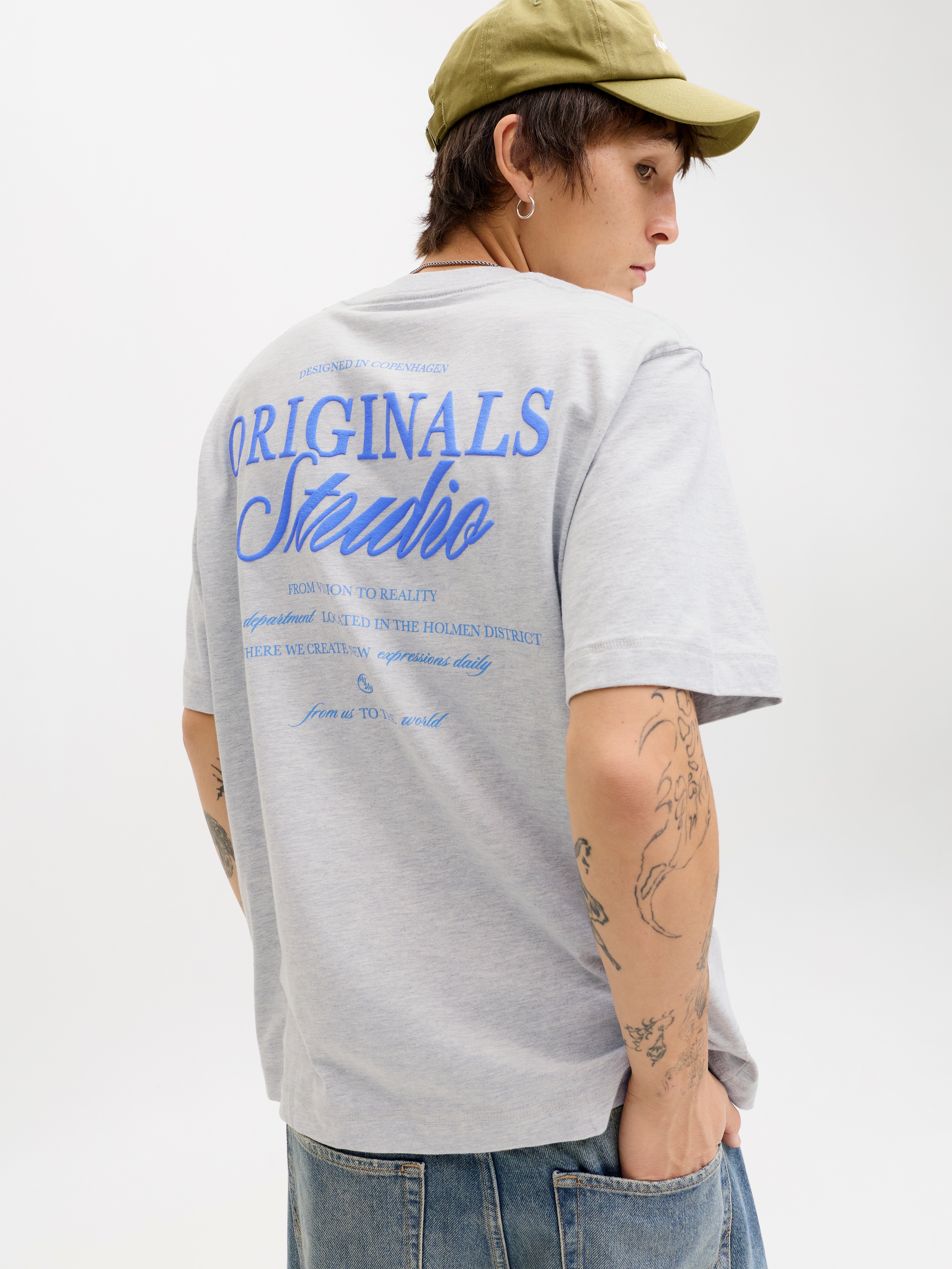 Jack & Jones Kurzarmshirt "JORNORREBRO TYPO TEE SS CREW NECK NOOS" Baumwoll günstig online kaufen