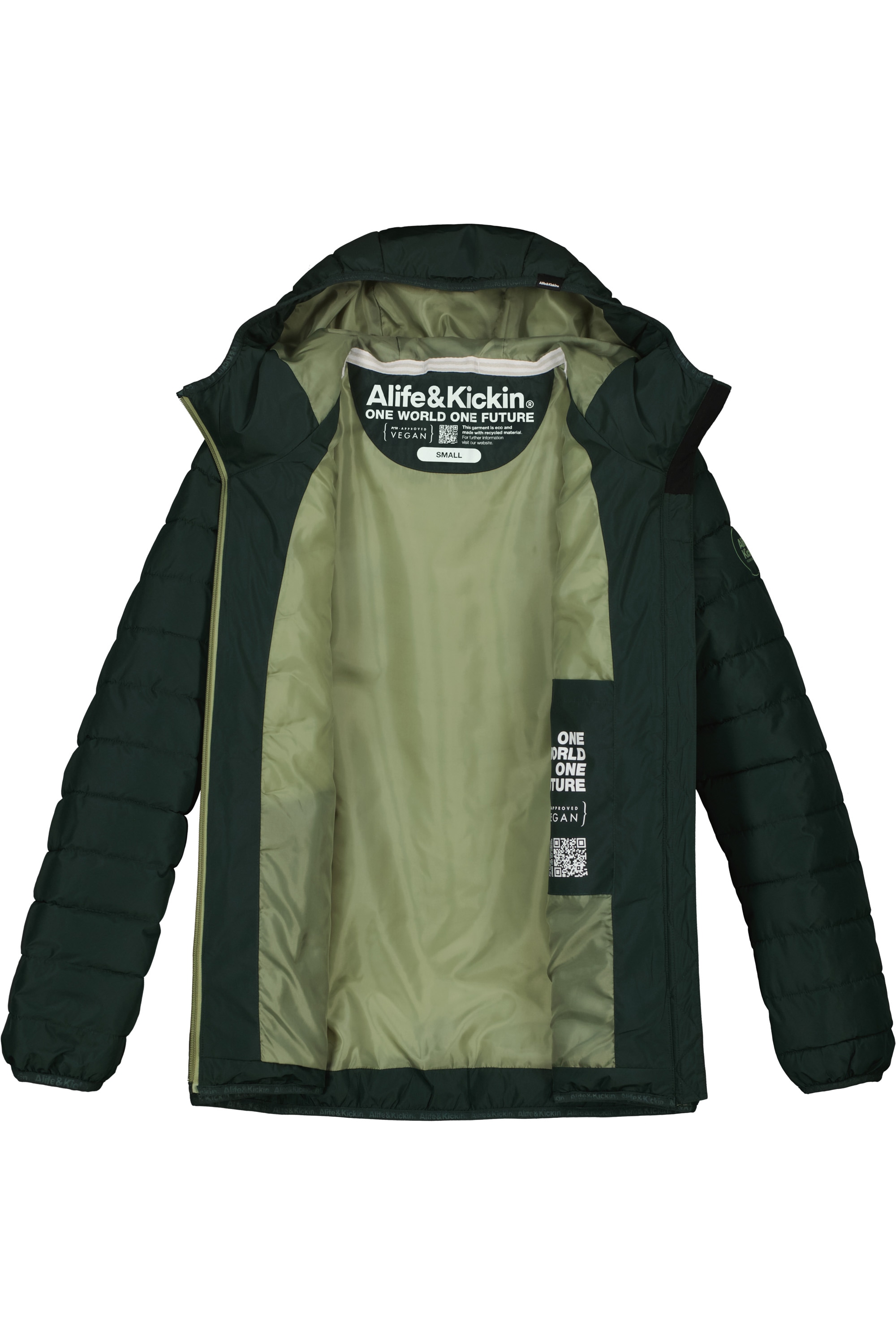 Alife & Kickin Winterjacke »Damen RabeaAK A«, Moderne Steppjacke mit gefütterter Kapuze in schmaler Passform