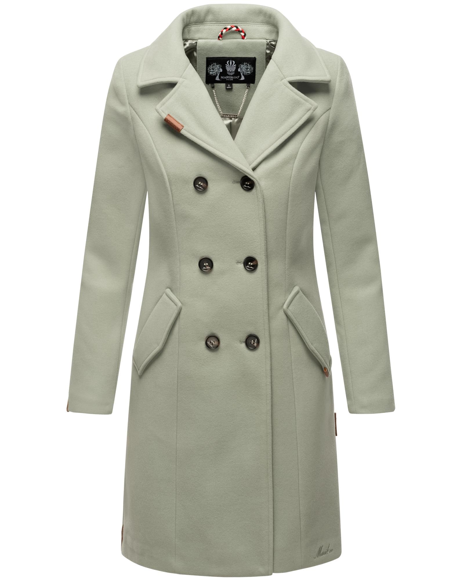 Marikoo Kurzmantel "Nanakoo", edler Damen Trenchcoat in Wollmantel-Optik günstig online kaufen