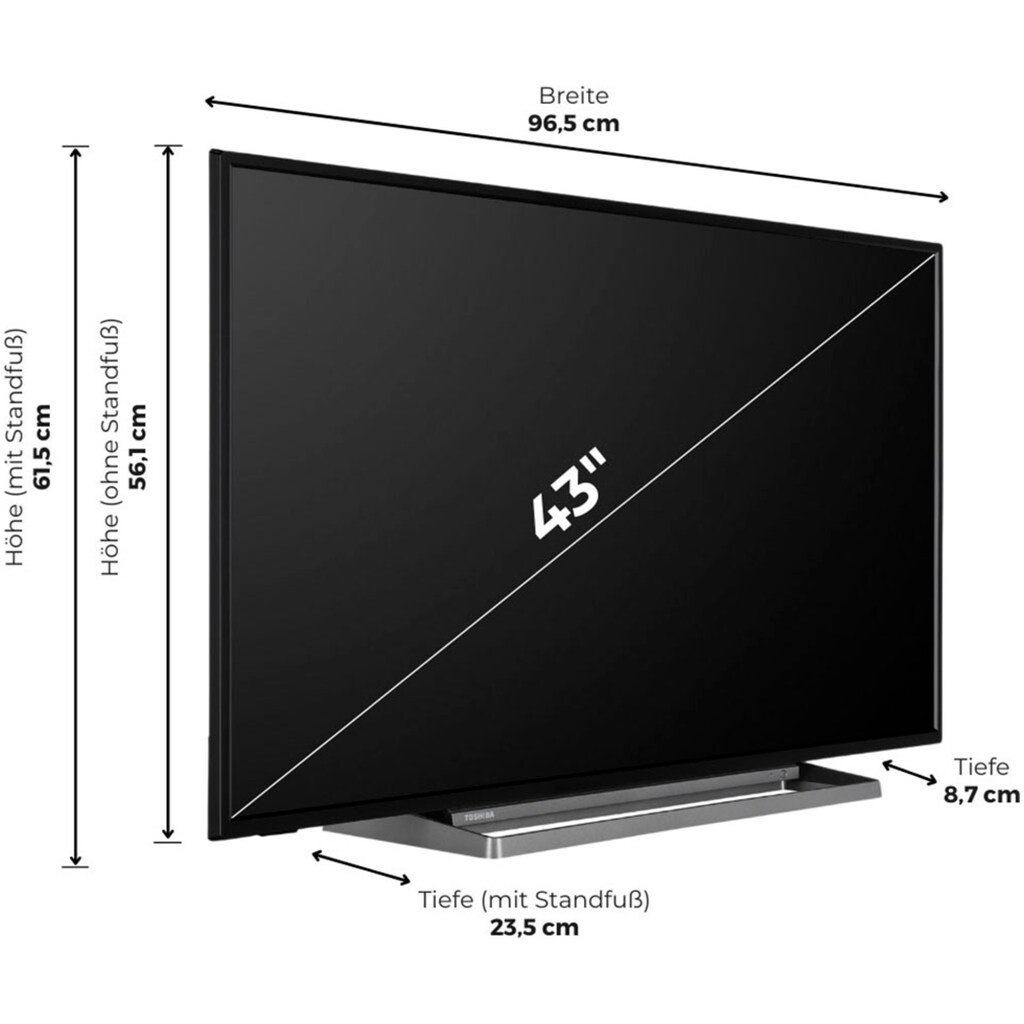 Toshiba LED-Fernseher »43UV3463DA«, 108 cm/43 Zoll, 4K Ultra HD, Smart-TV