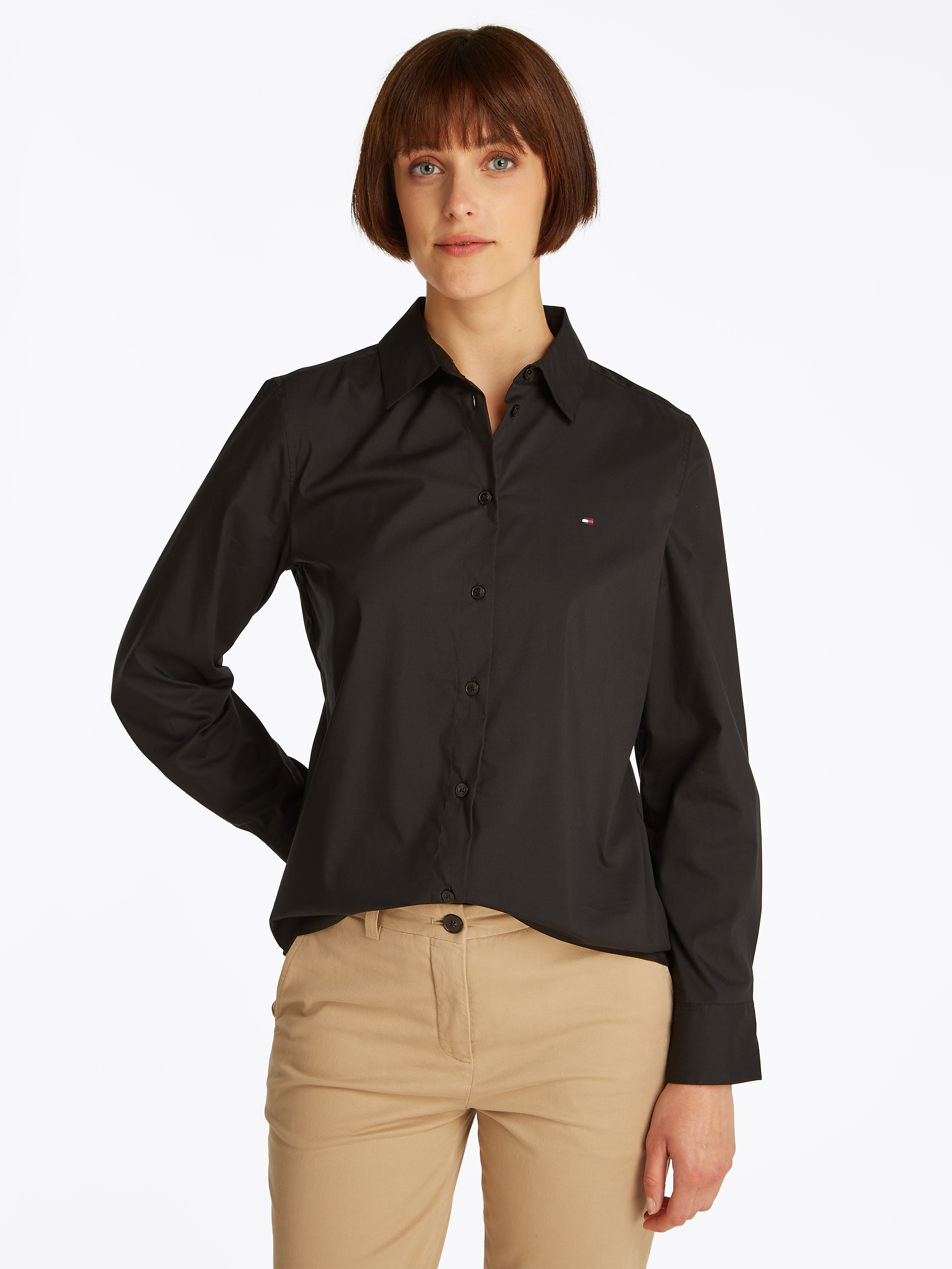 Tommy Hilfiger Hemdbluse "ESS POPLIN REGULAR SHIRT", im klassischen Stil günstig online kaufen