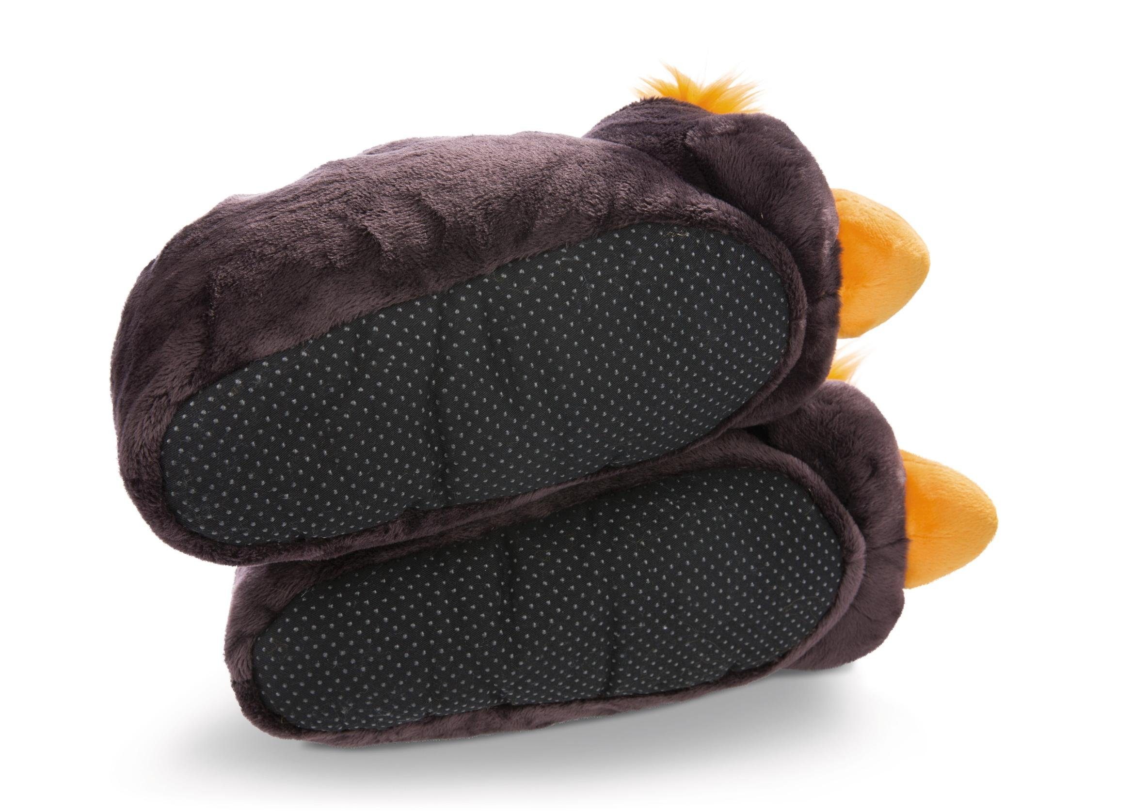 Thumbnail - Nici Plüsch Hausschuhe "Pinguin Frizzy" Pinguin Hausschuh mit witziger Frisur