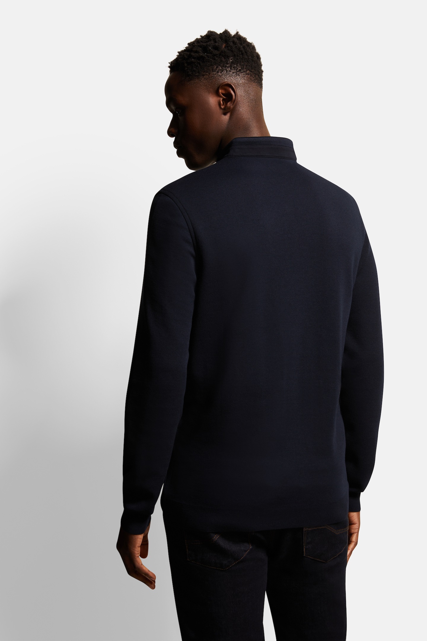 bugatti Langarm-Poloshirt, mit Stehkragen günstig online kaufen