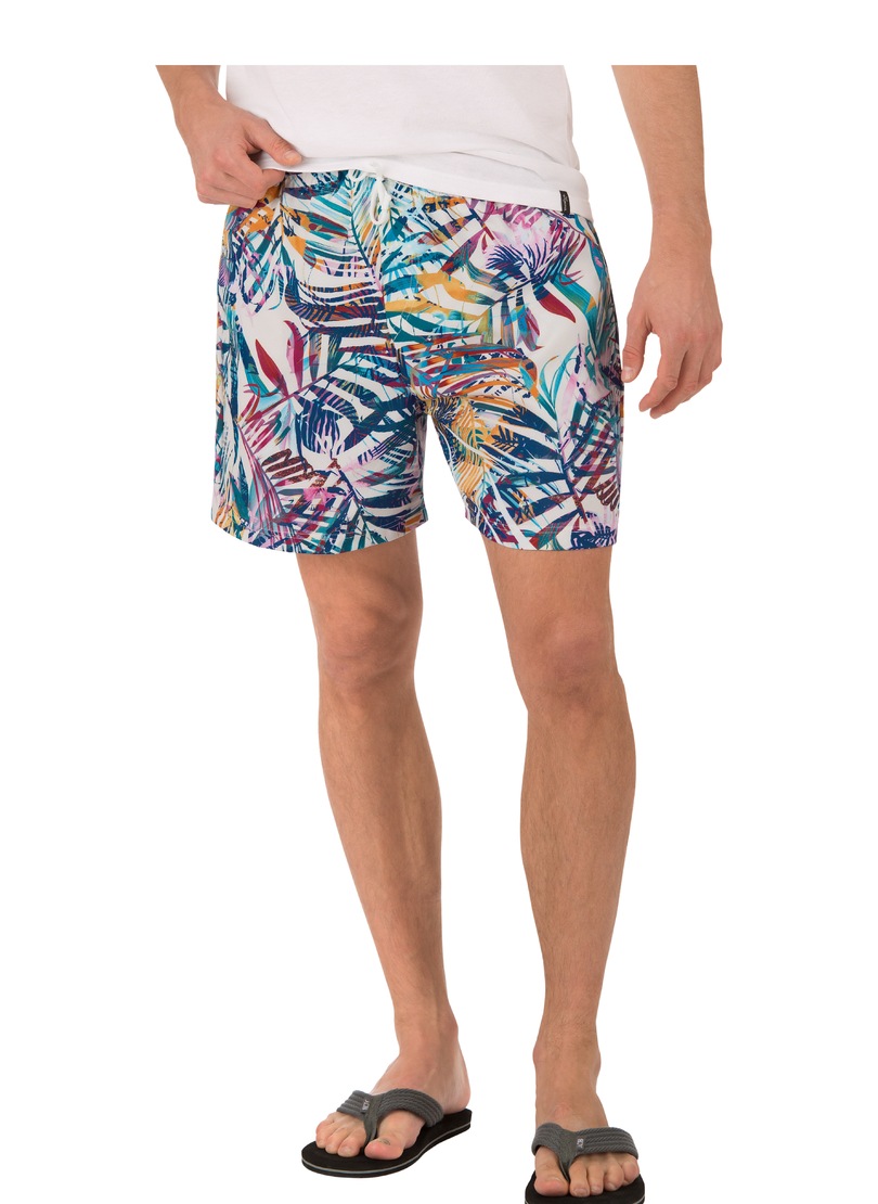 Bade/Freizeitshorts mit Streifenmuster