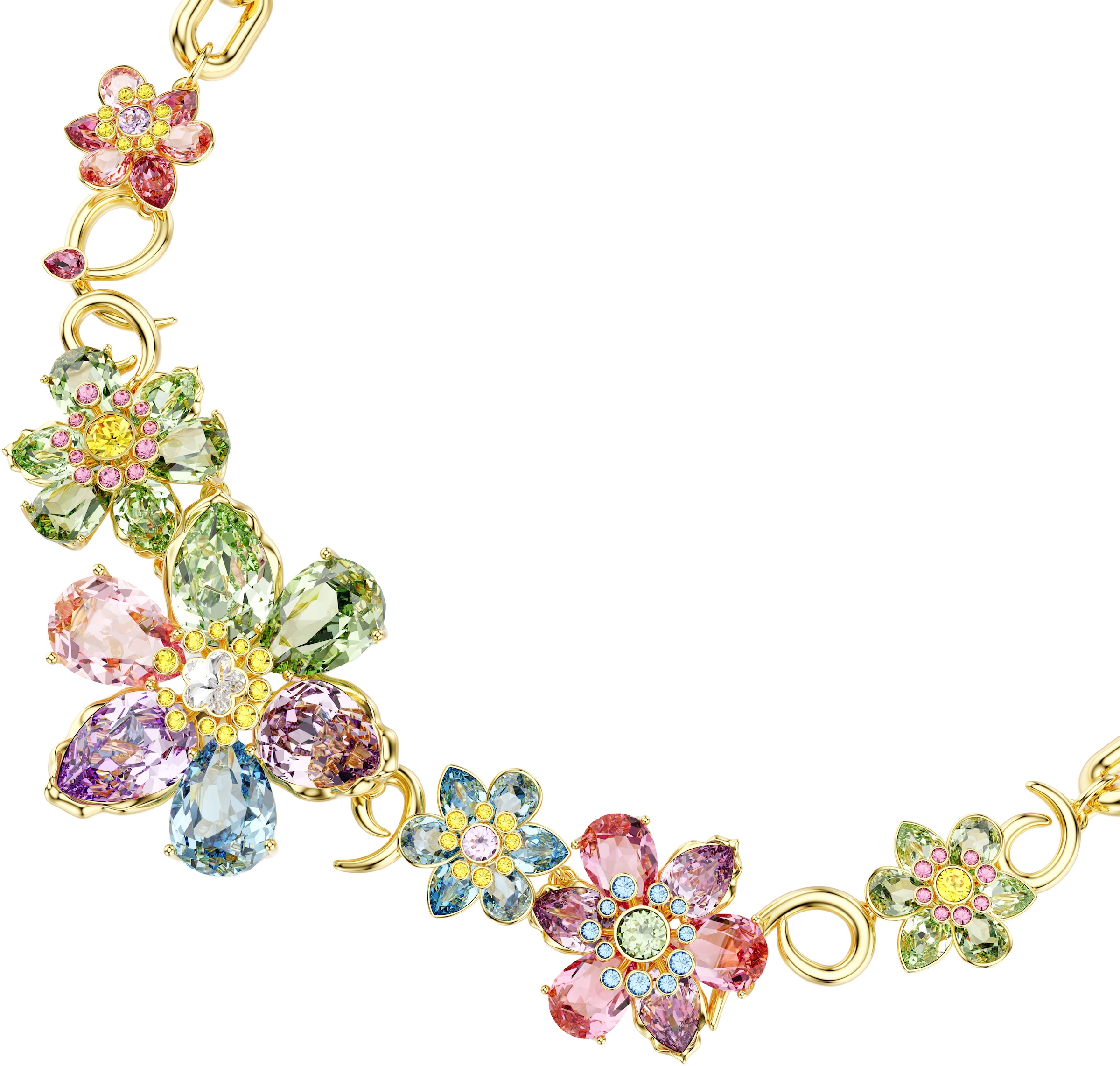 Swarovski Collier »Schmuck Geschenk Idyllia Halskette Blume, 5709030«, mit Swarovski® Kristall