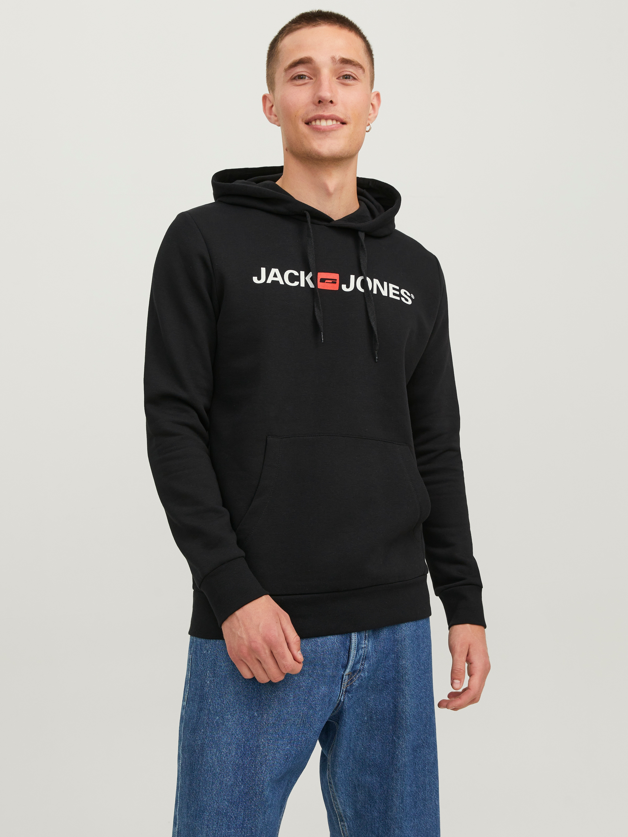 Jack & Jones Kapuzensweatshirt "JJECORP Hoodie mit Logo und hohem Tragekomf günstig online kaufen