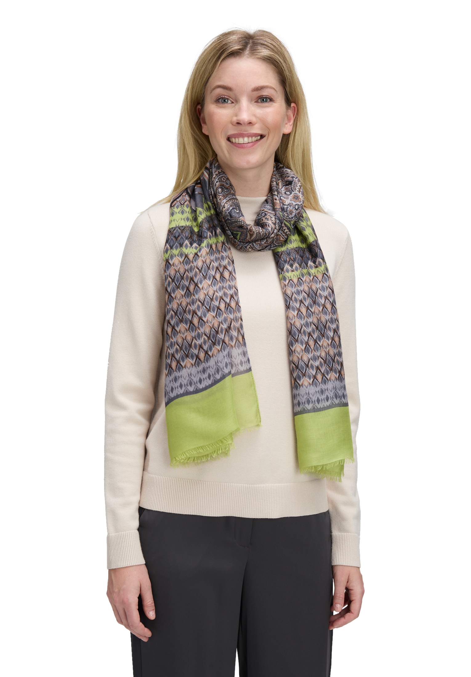Betty Barclay Schal "Betty Barclay Damen Basic-Schal mit Aufdruck" günstig online kaufen