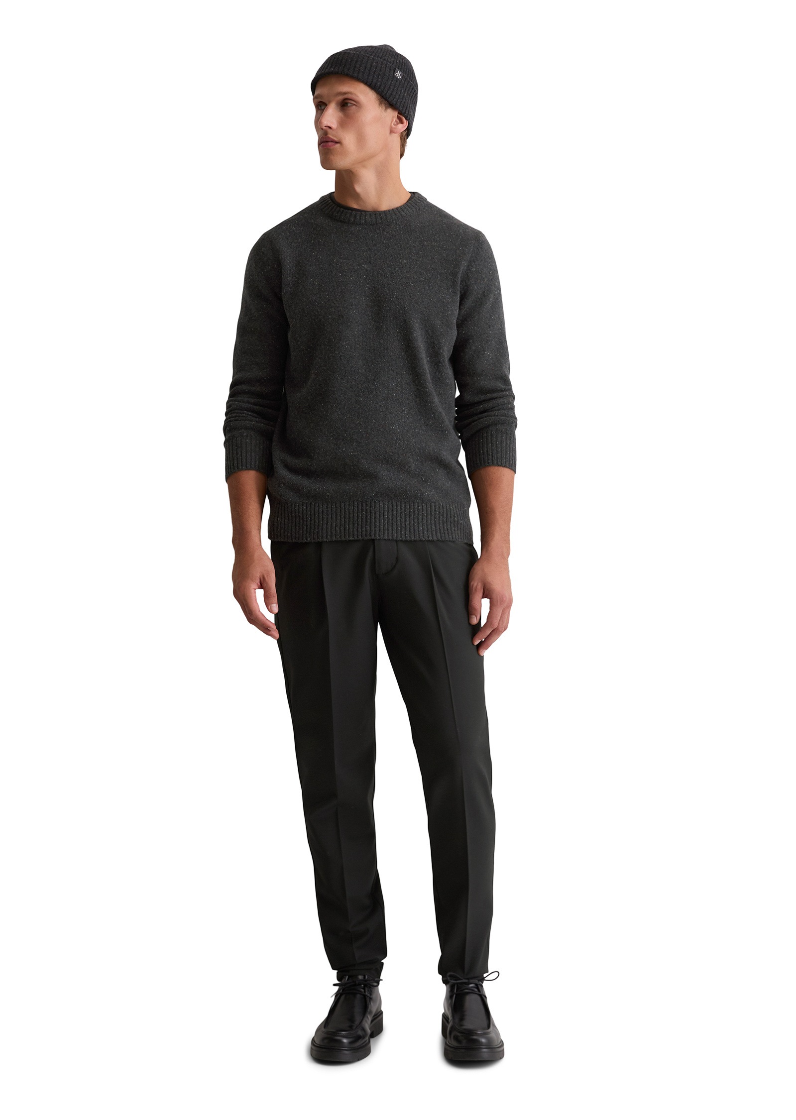 Marc O'Polo Rundhalspullover »aus gesprenkeltem Tweedgarn«