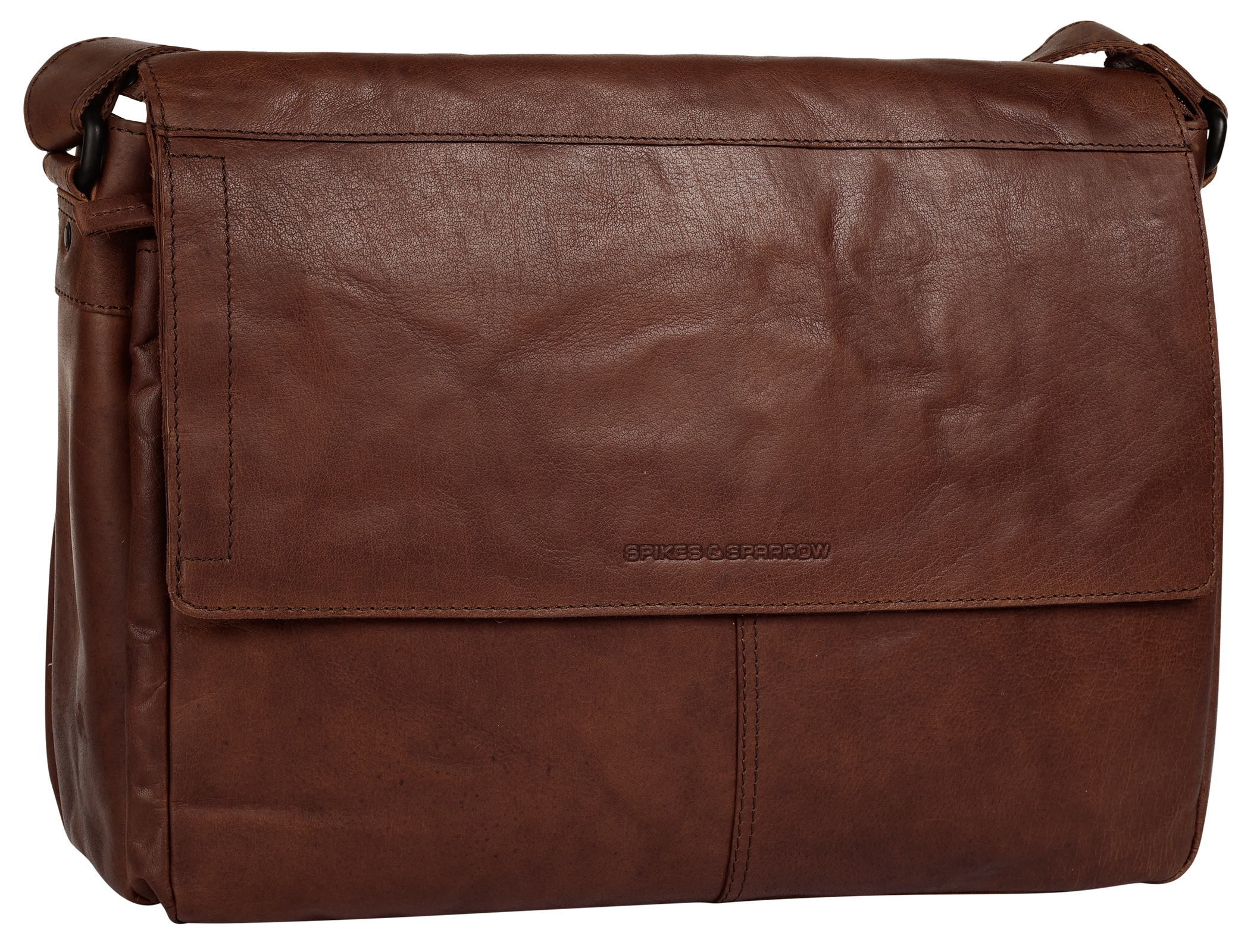 Spikes & Sparrow Messenger Bag, echt Leder