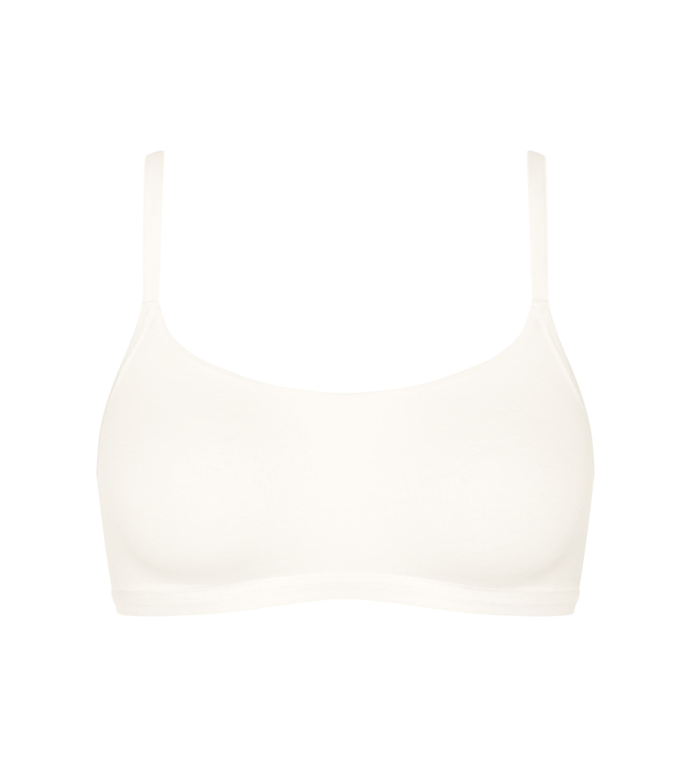 sloggi Bustier »GO Daily Cotton Top«, Glanz-Effekt Details, glattes, flaches, elastisches Unterbrustband