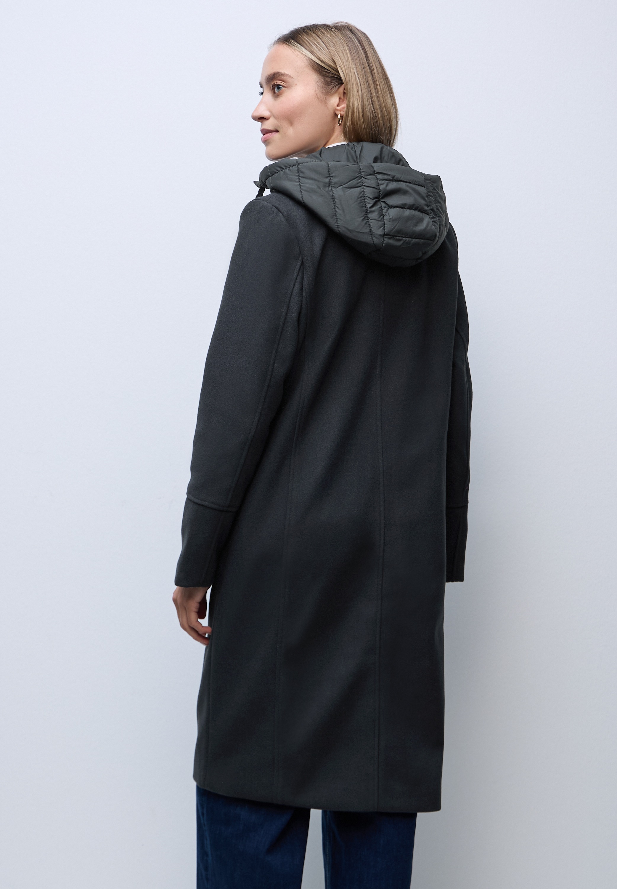 Thumbnail - STREET ONE Langmantel mit Kapuze mit Tunnelzugband