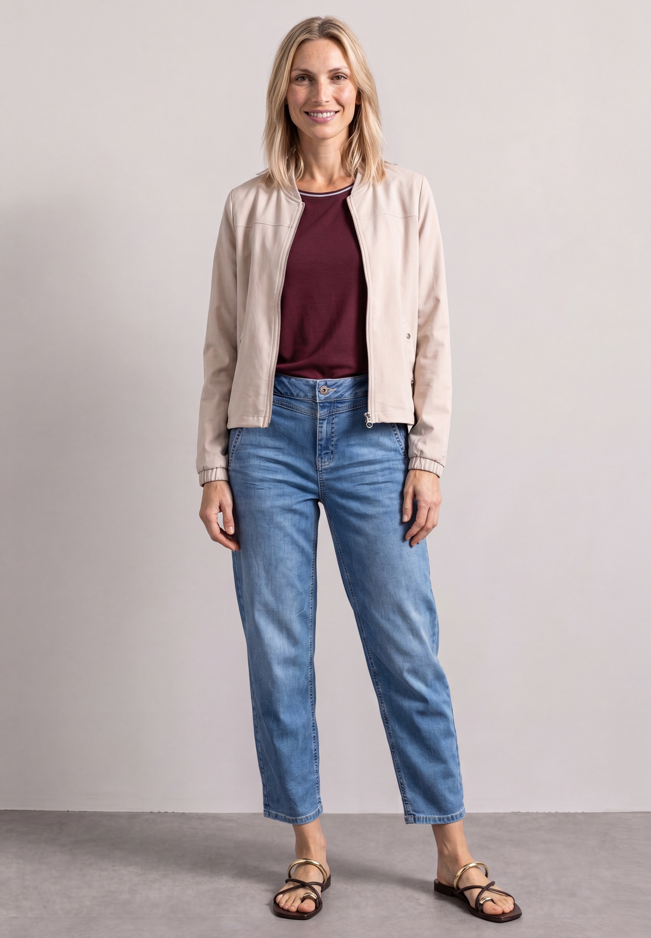 STREET ONE Kurzjacke ohne Kapuze im soften Baumwoll-Mix