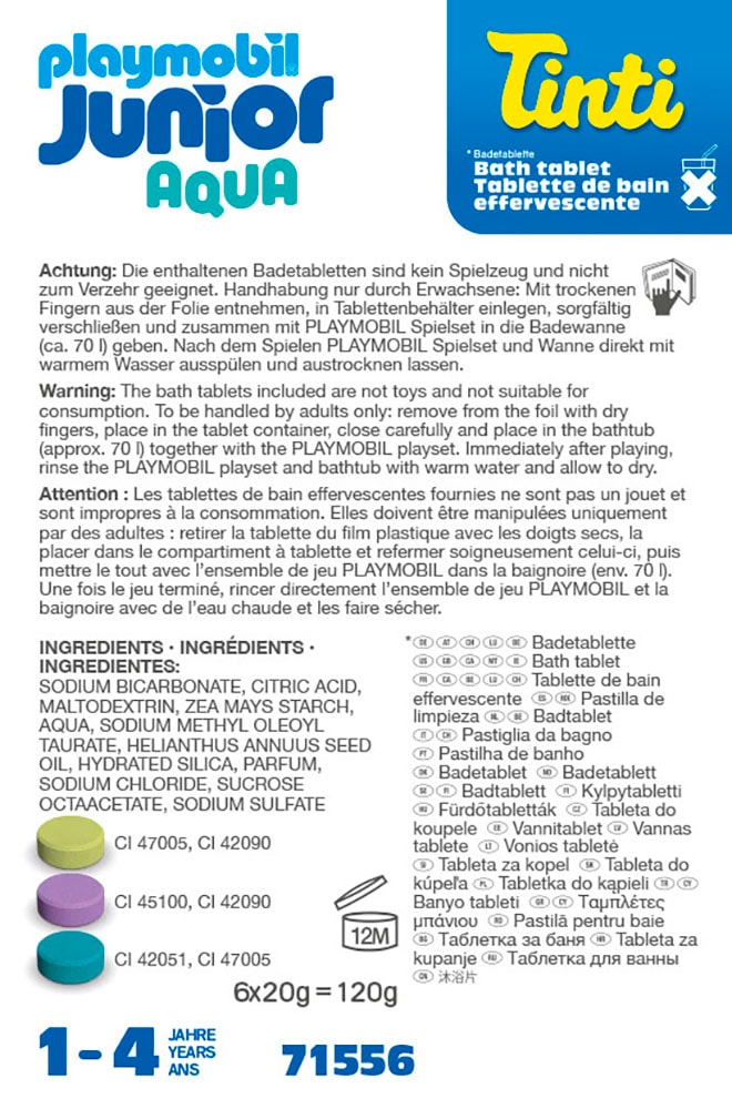 Playmobil® Konstruktions-Spielset »JUNIOR & Tinti Nachfüllpack (71556)« Made in Europe