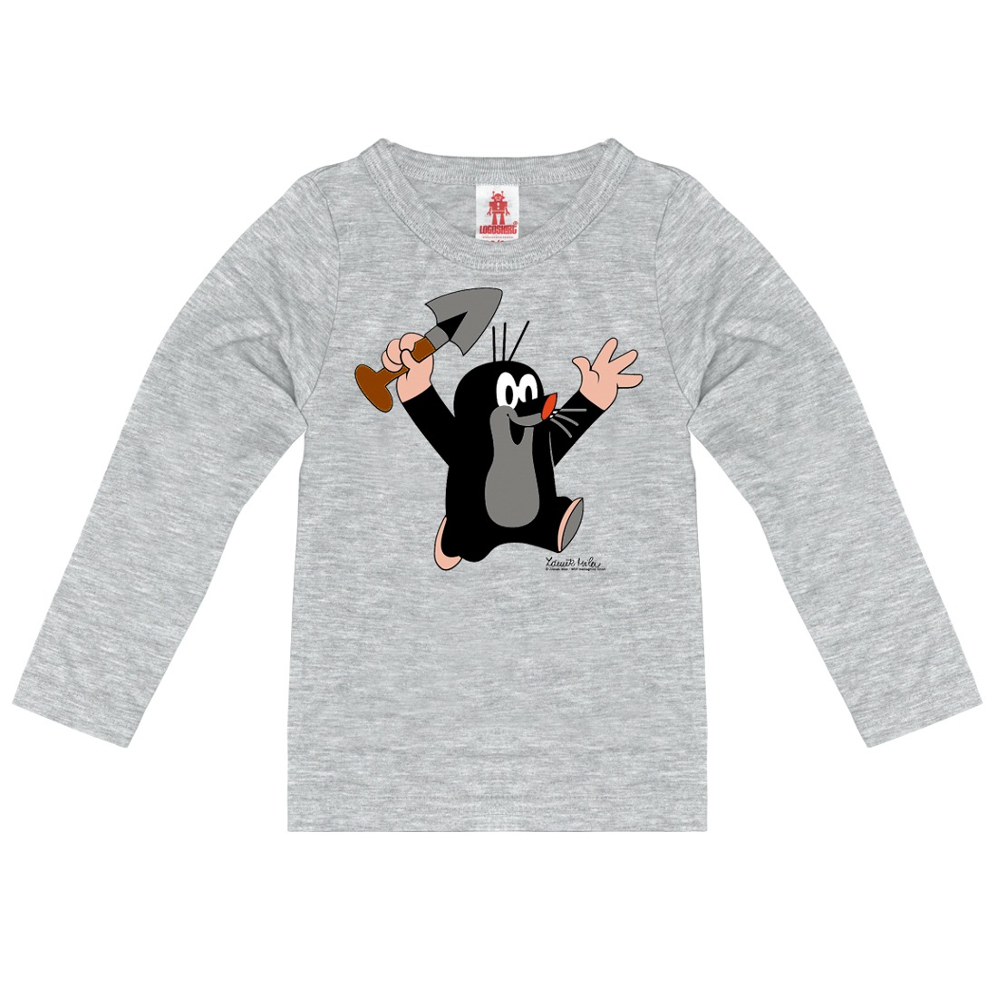 LOGOSHIRT Langarmshirt »Der kleine Maulwurf - Juhu«, mit Der kleine Maulwurf-Aufdruck