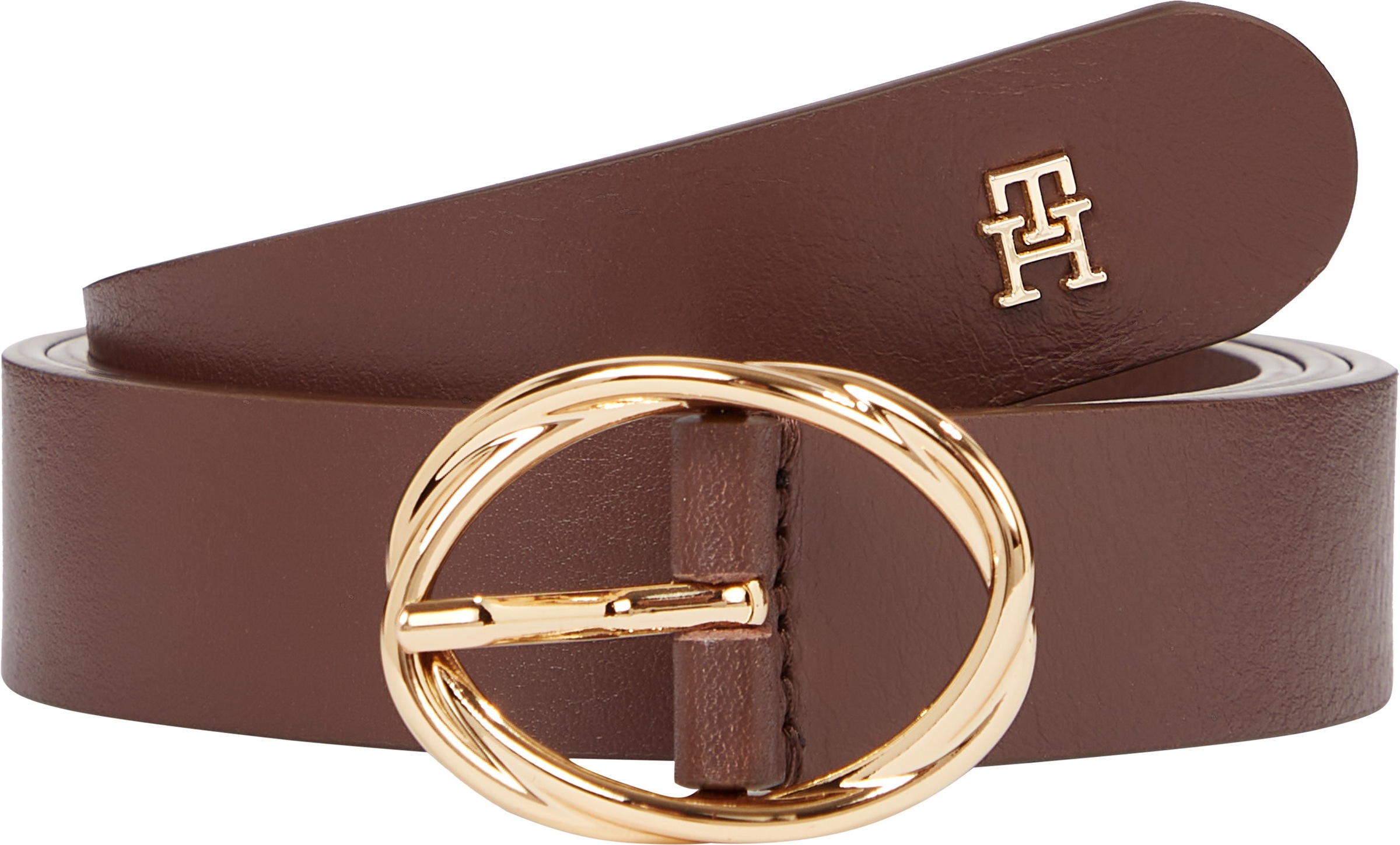 Tommy Hilfiger Ledergürtel "TH CHIC 2.5 cm breit" Größenverstellbar günstig online kaufen