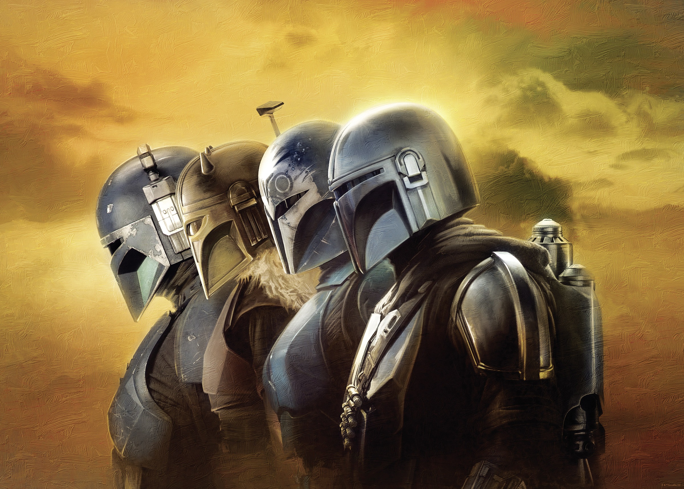 Komar Wandbild »Star Wars The Mandalorian Line Up«, Disney, (Set, 1 St.), 50 x 70 cm (Breite x Höhe) - Kinderzimmer, Dekoration