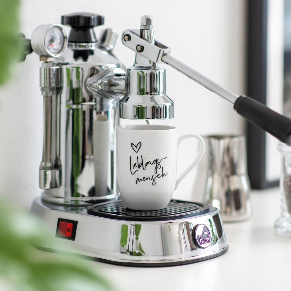 Villeroy & Boch Becher »Becher mit Henkel 'Lieblingsmensch' Statement 290 ml weiß«