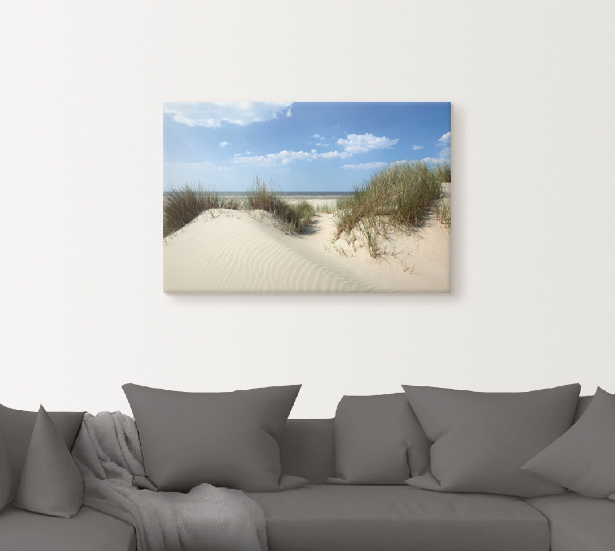 Artland Wandbild »Düne mit Meeresblick«, Strand, (1 St.), als Alubild, Outdoorbild, Leinwandbild, Poster in verschied. Größen