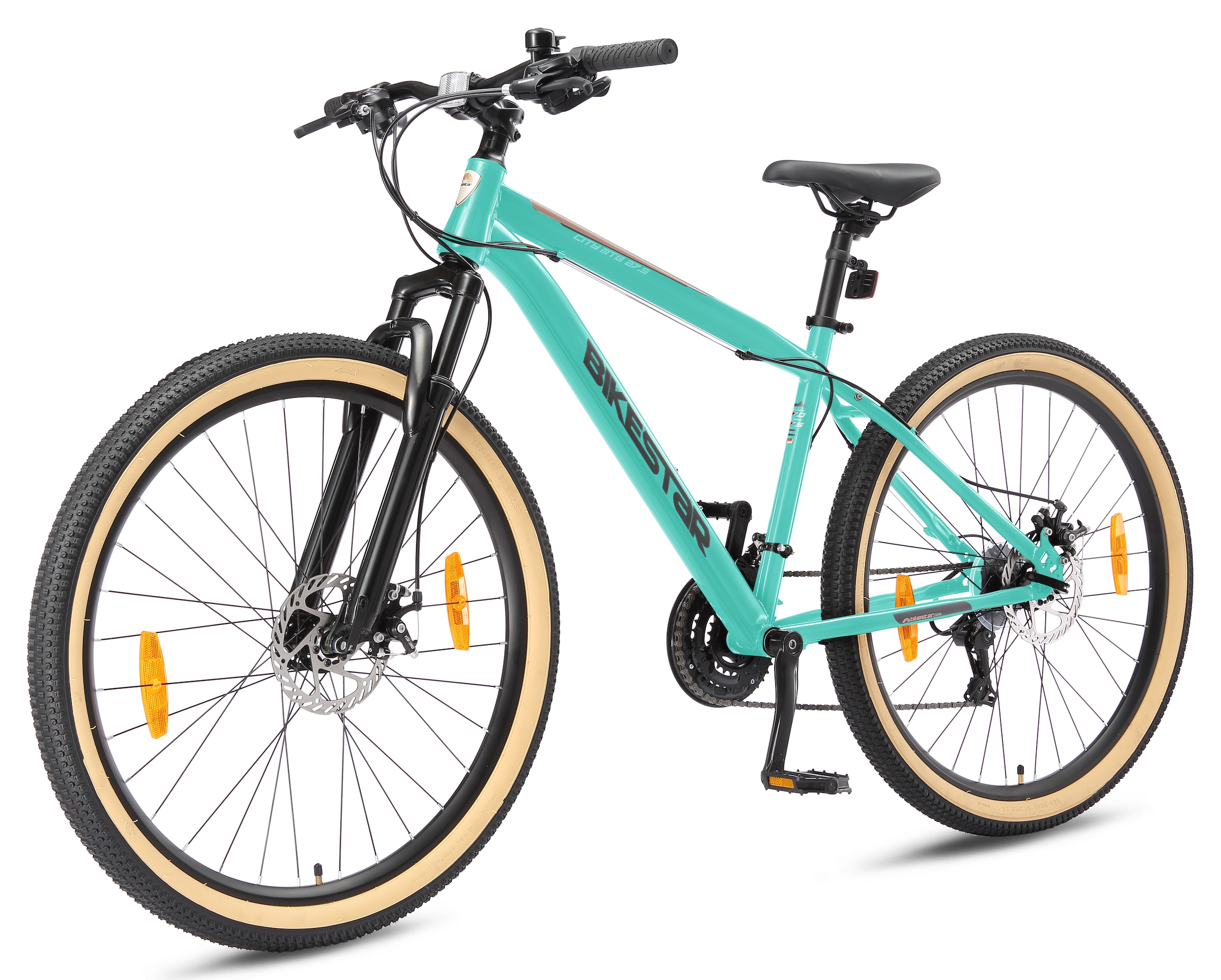 Bikestar Mountainbike 21 Gang Shimano RD-TY300 Schaltwerk Kettenschaltung für Damen und Herren, Kettenschaltung
