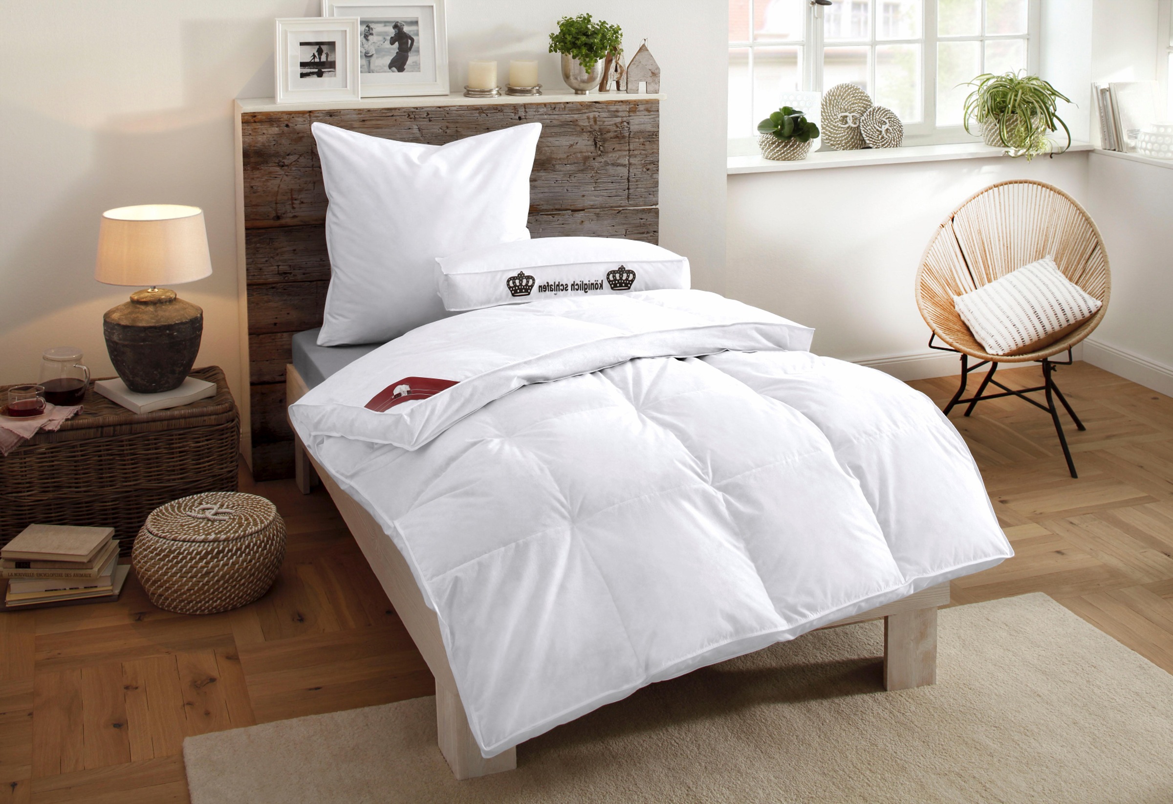 RIBECO Federbettdecke "Emily" extrawarm Füllung 100Federn 1 Stk. tlg. Mit ü günstig online kaufen