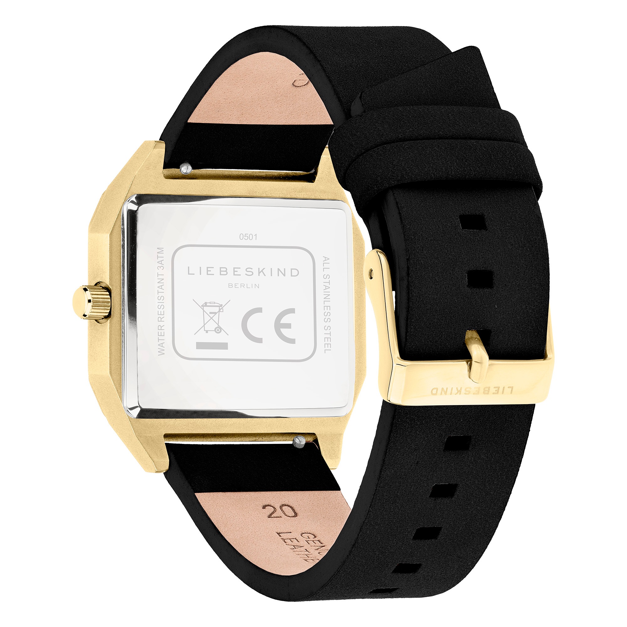 Liebeskind Berlin Quarzuhr »Vinyl Vision«, Armbanduhr, Damenuhr, Lederarmband, analog