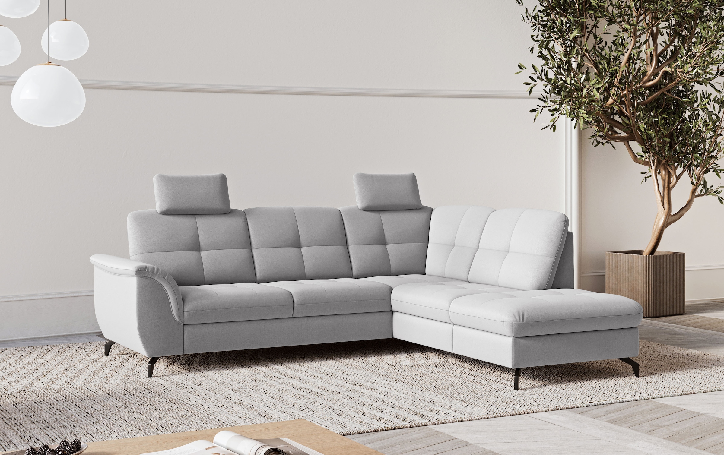 sit&more Ecksofa "Zora" wahlweise mit Schlaffunktion und Bettkasten