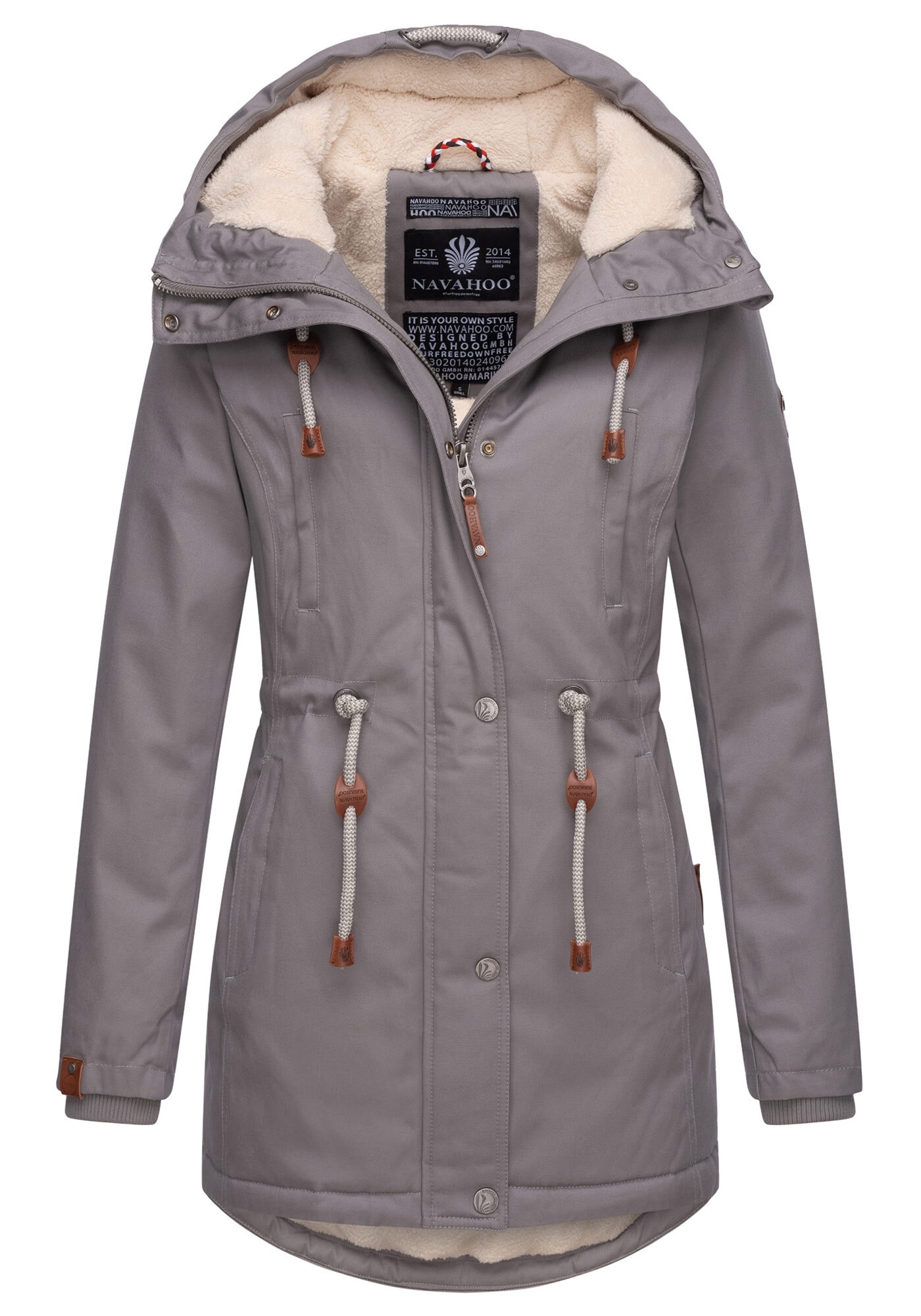 Navahoo Winterjacke »Ireliaa«, mit warmen Teddyfell