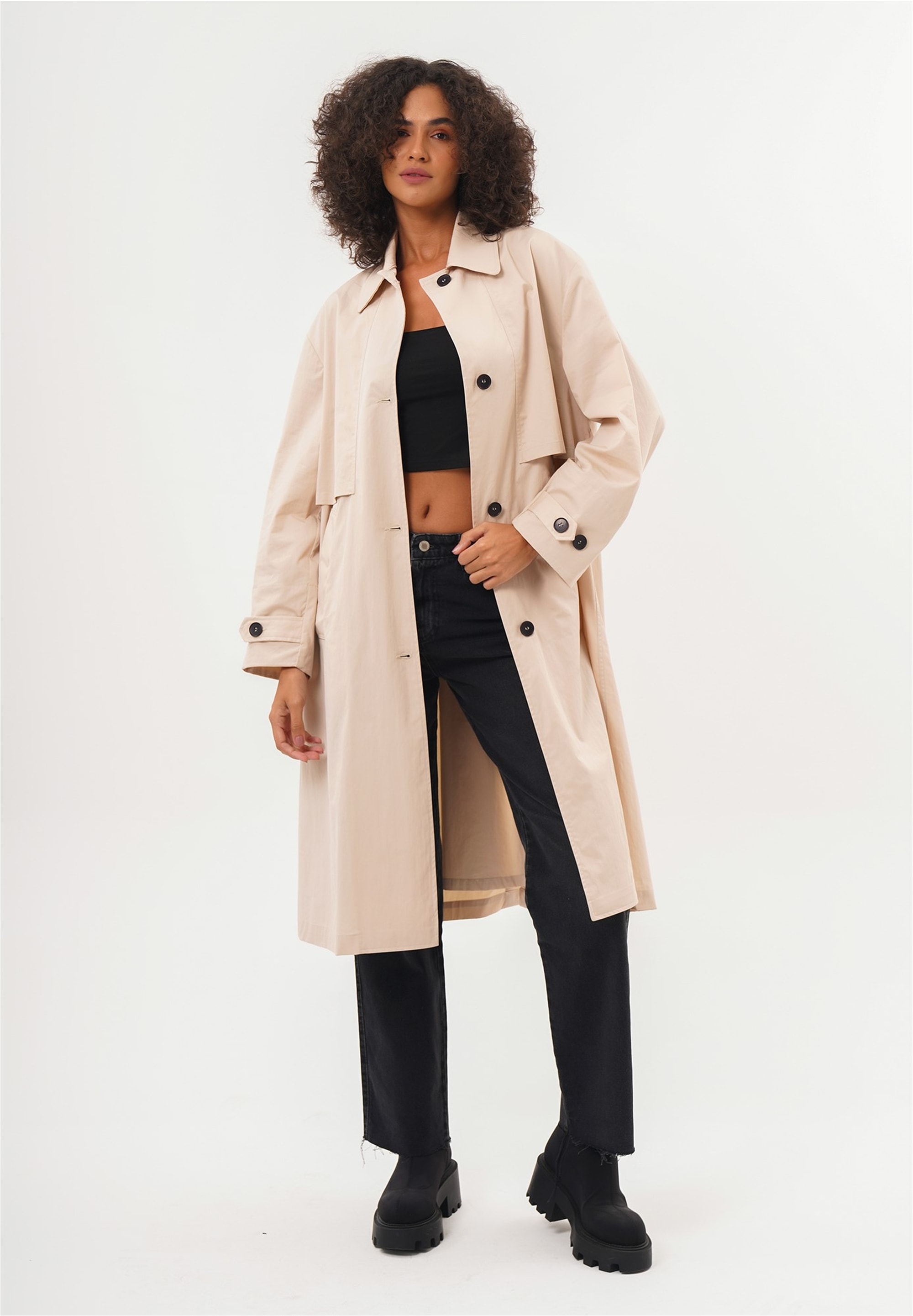 freshlions Trenchcoat "Cecilia", (1 tlg.), in klassischem Design günstig online kaufen