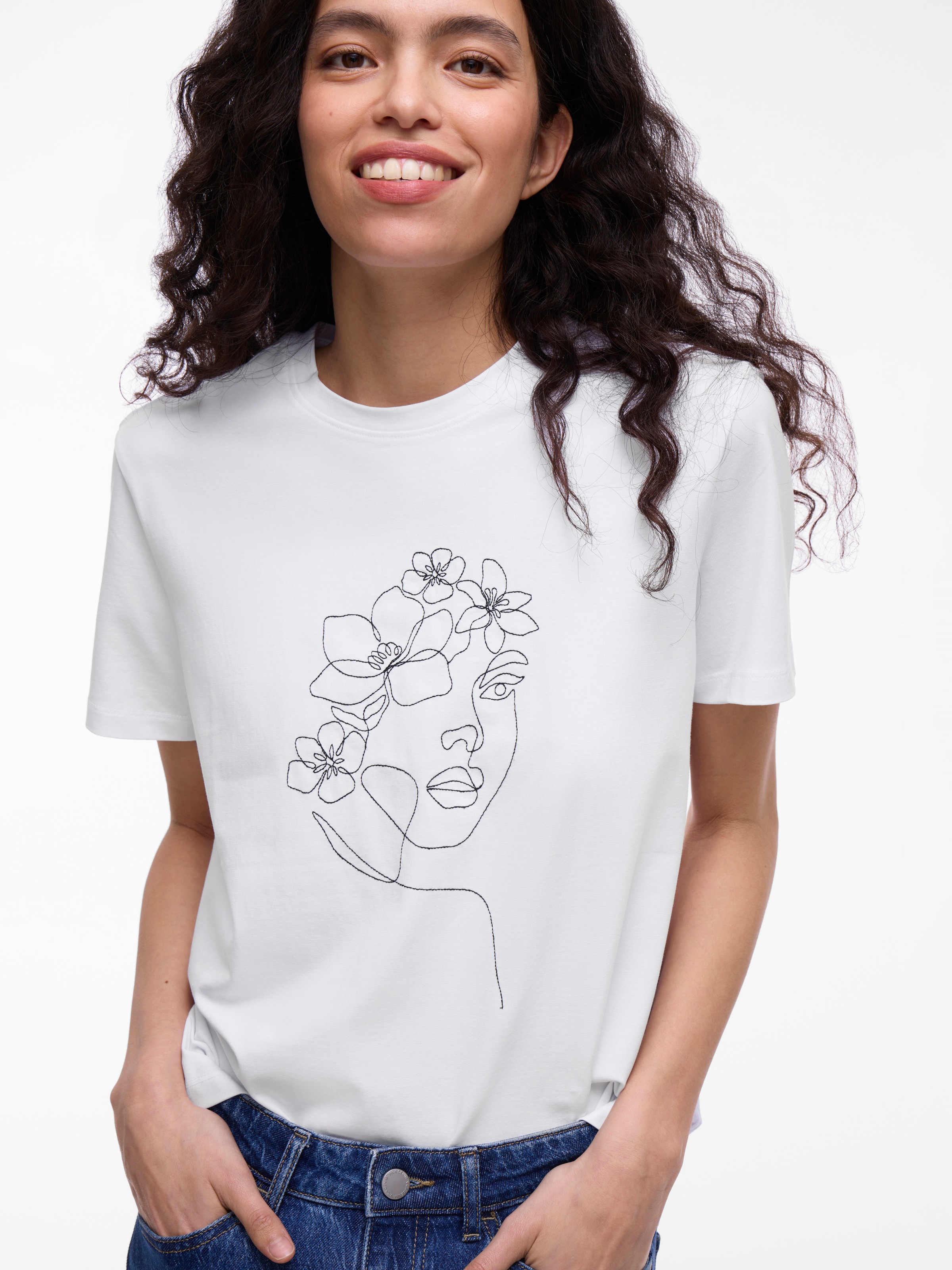 Vila Kurzarmshirt "VINORA S/S T-SHIRT - NOOS" günstig online kaufen