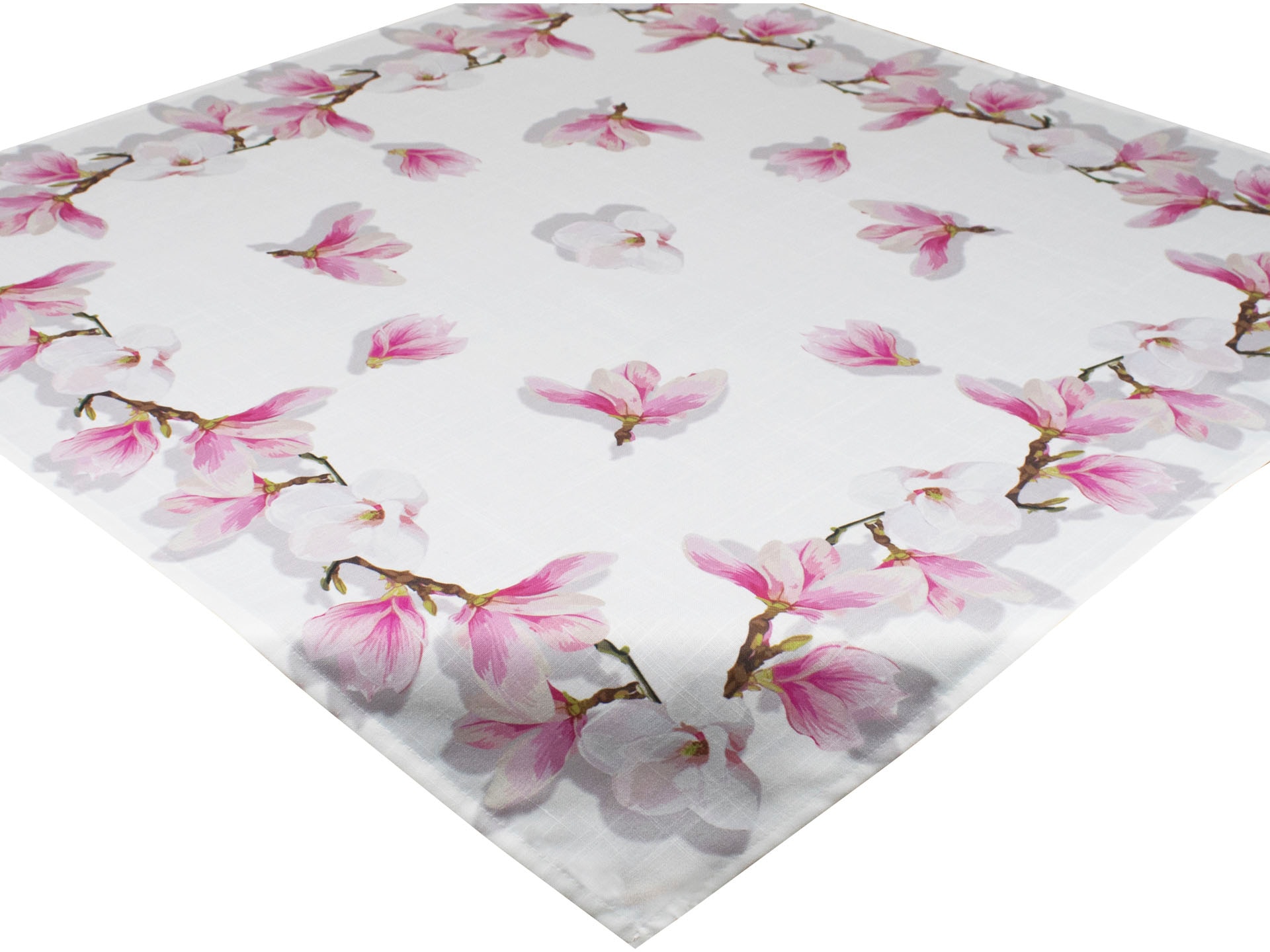 Delindo Lifestyle Mitteldecke »Magnolien«, | Glattes bedruckt BAUR kaufen Gewebe