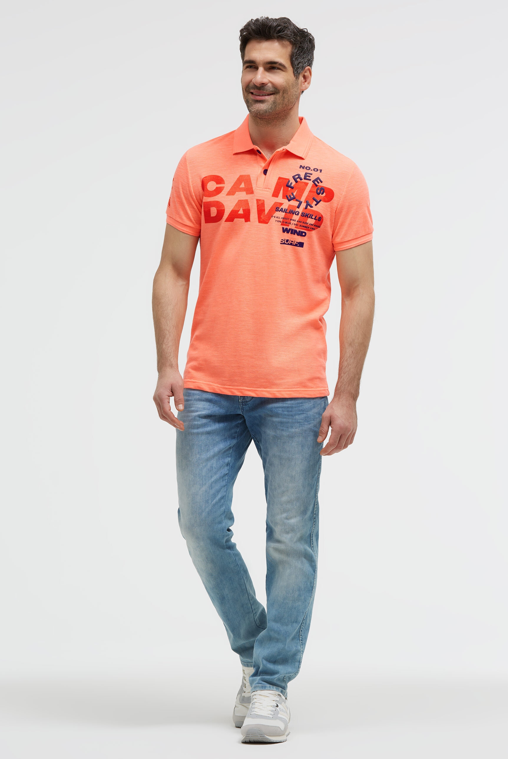 CAMP DAVID Poloshirt aus Baumwolle