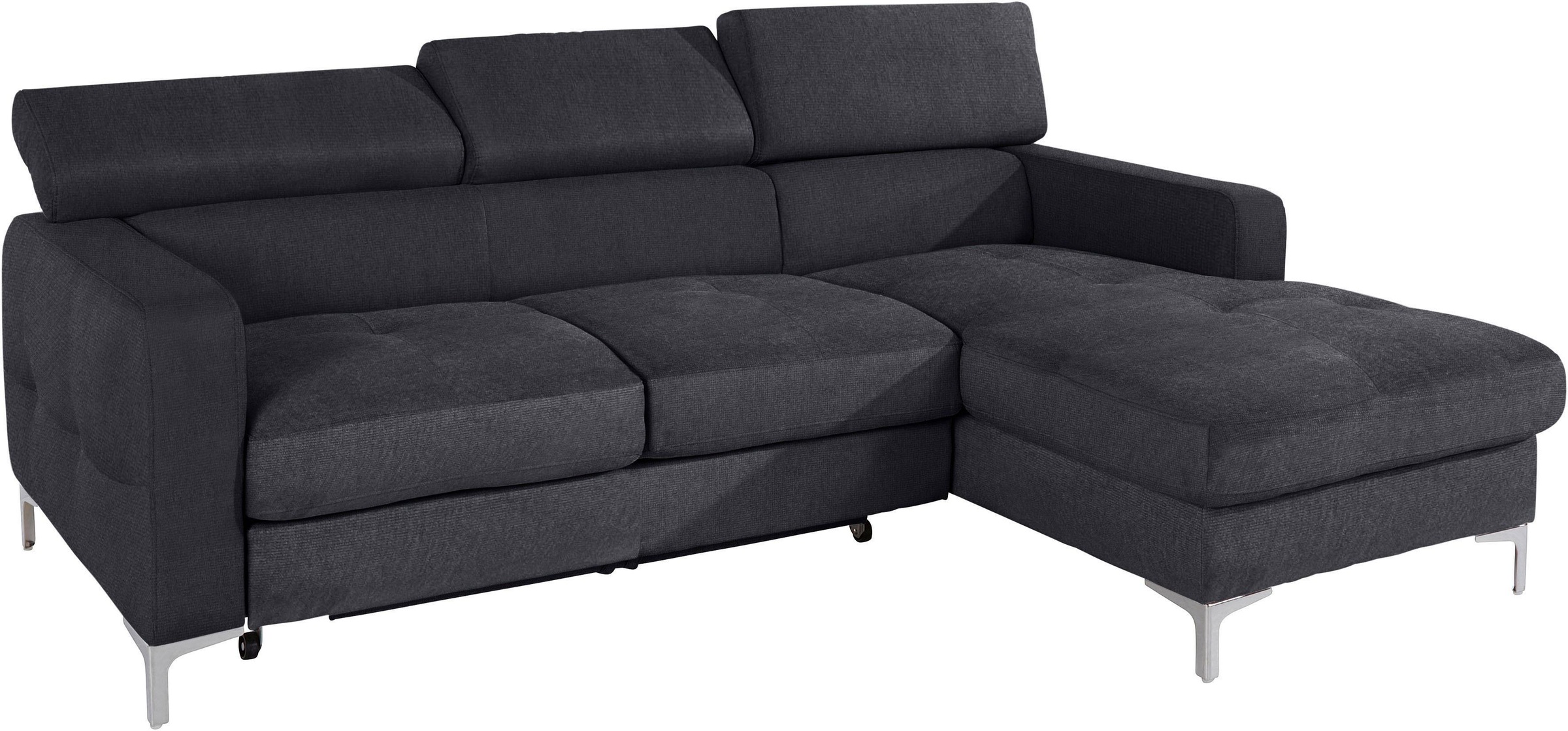 COTTA Ecksofa "Sammy L-Form" mit Kopfteilverstellung, wahlweise mit Schlaffunktion & Bettkasten